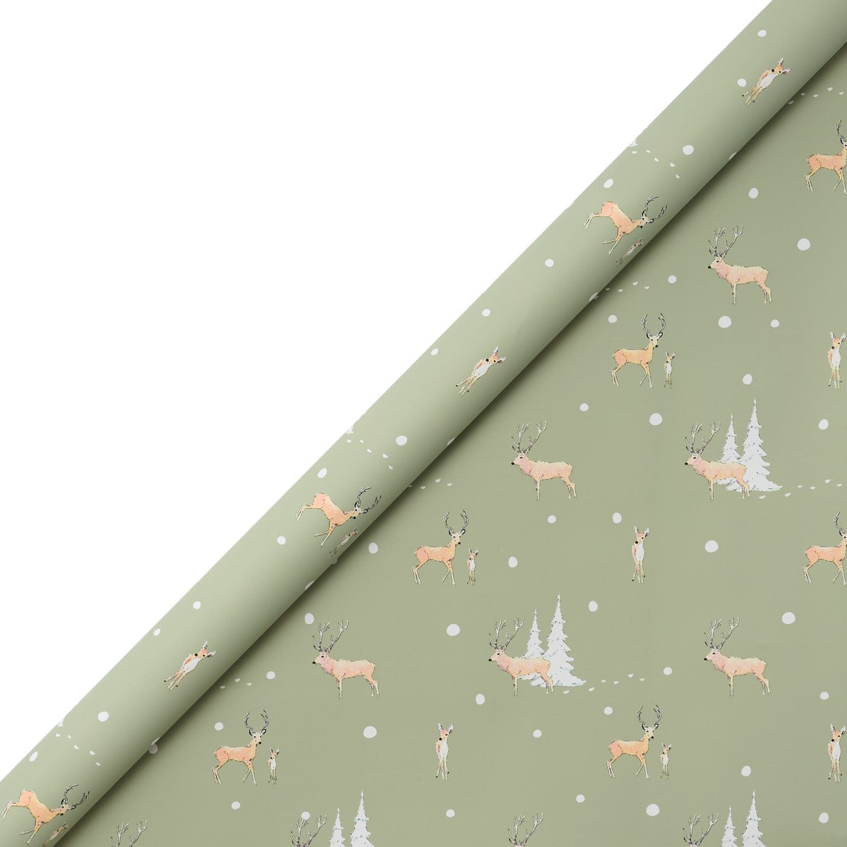 Christmas Stags Roll Wrap - 3m