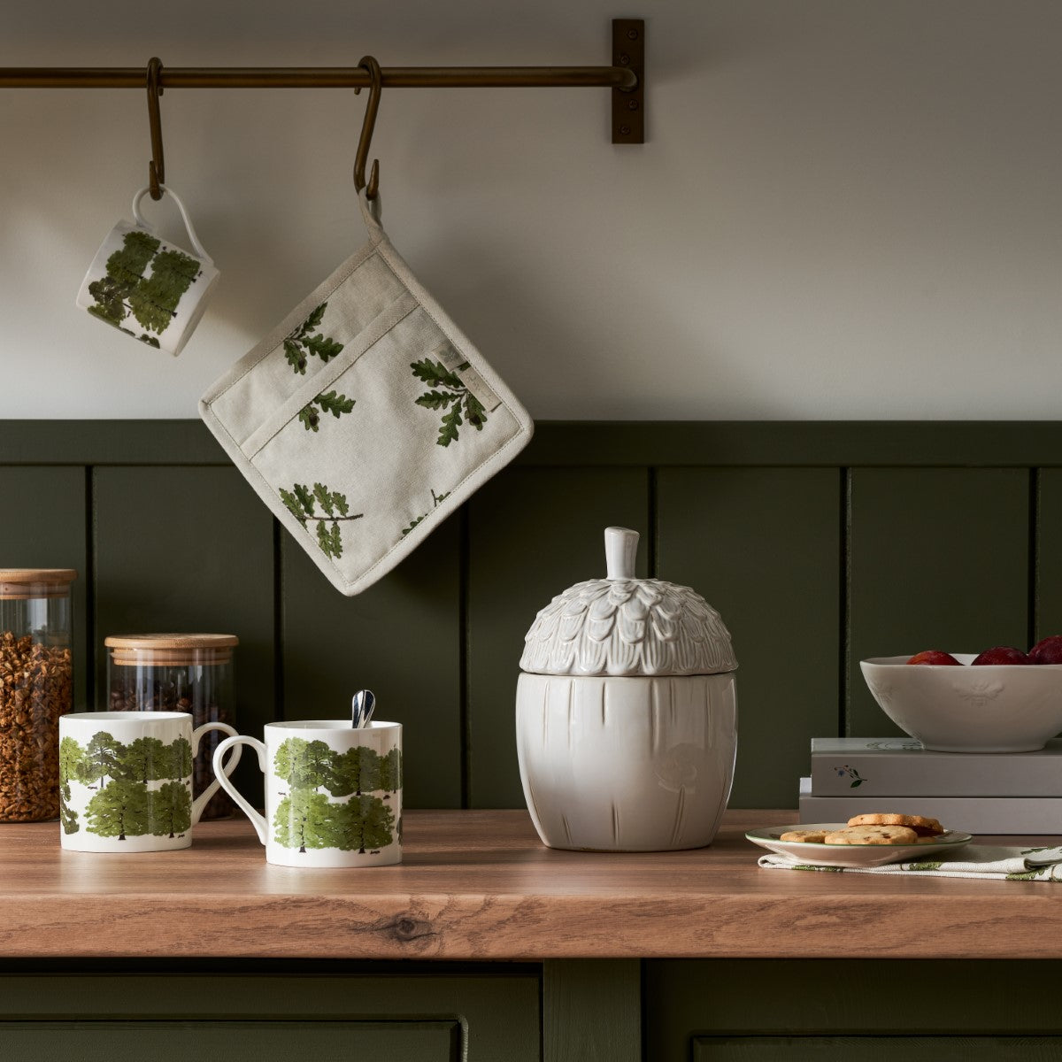 Ceramic Acorn Storage Jar by Sophie Allport