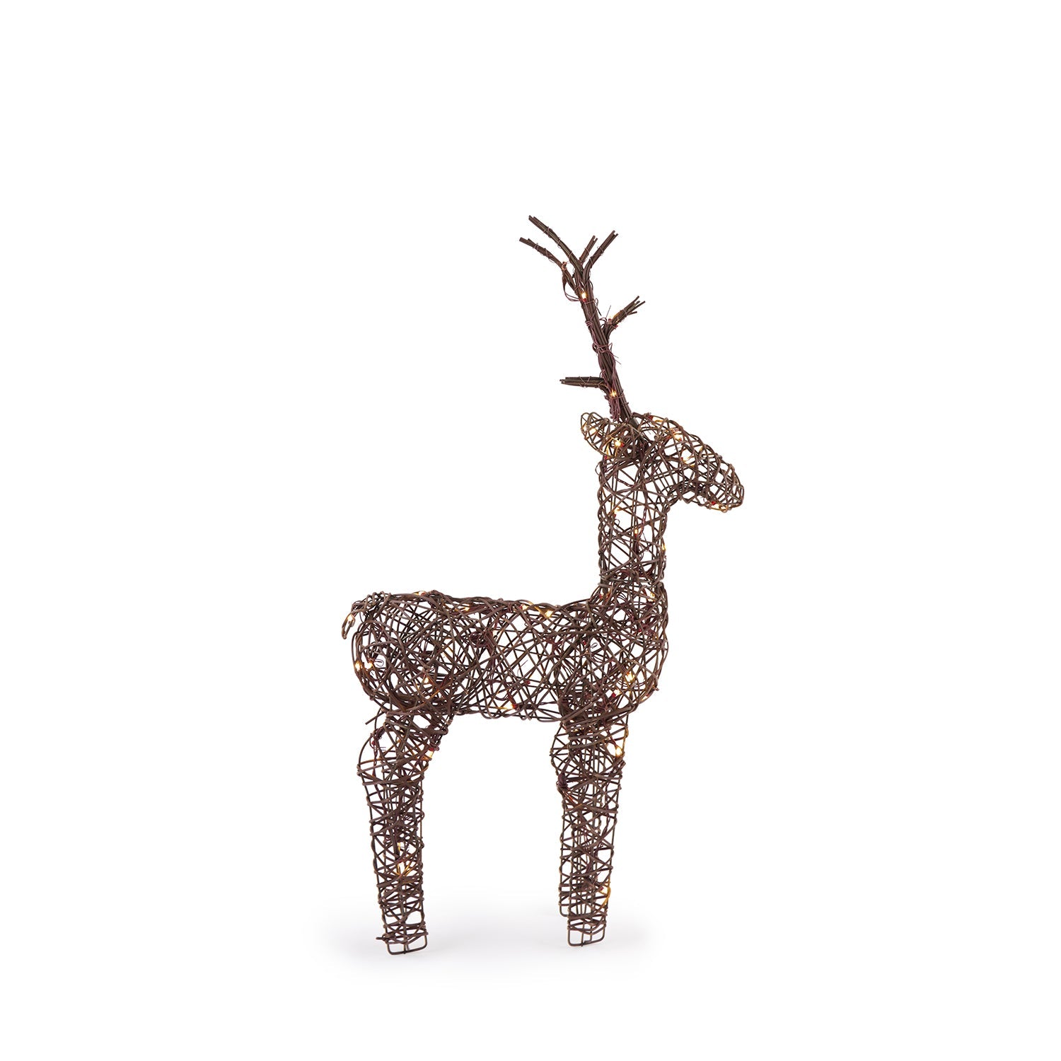 Wicker Light Up Stag by Sophie Allport