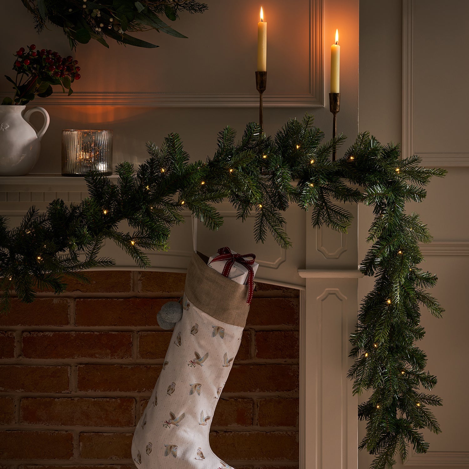 Pre-lit Christmas Garland by Sophie Allport