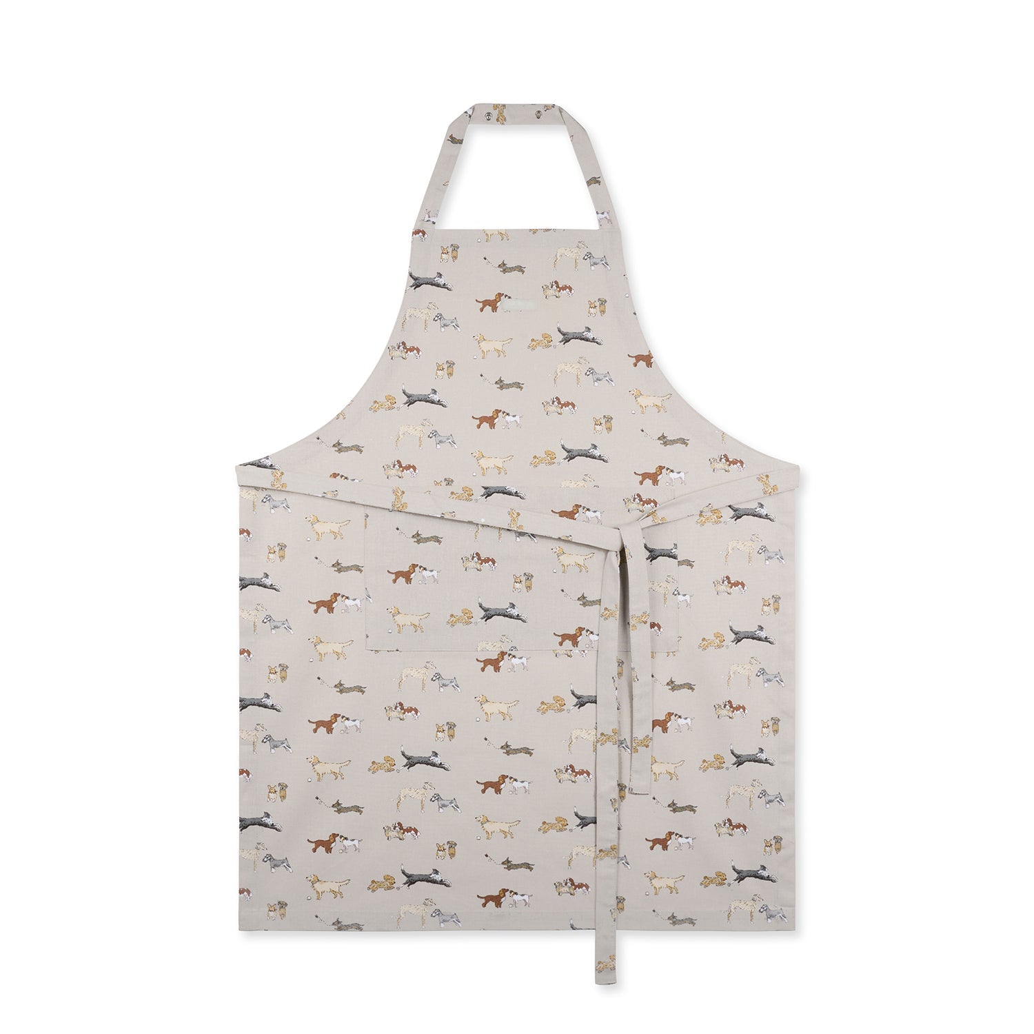 Sophie Allport Doggy Daycare Adult Apron on a white background 