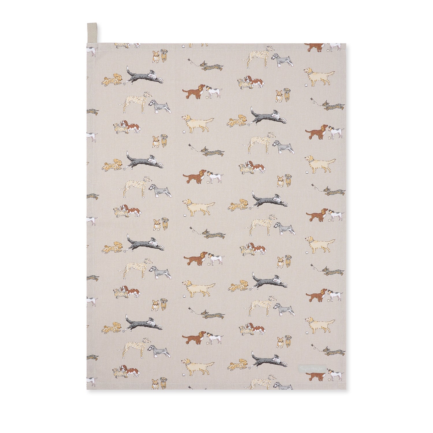 Doggy Daycare Tea Towel by Sophie Allport