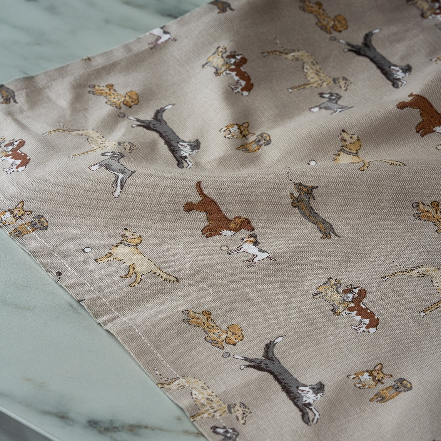 Doggy Daycare Tea Towel by Sophie Allport