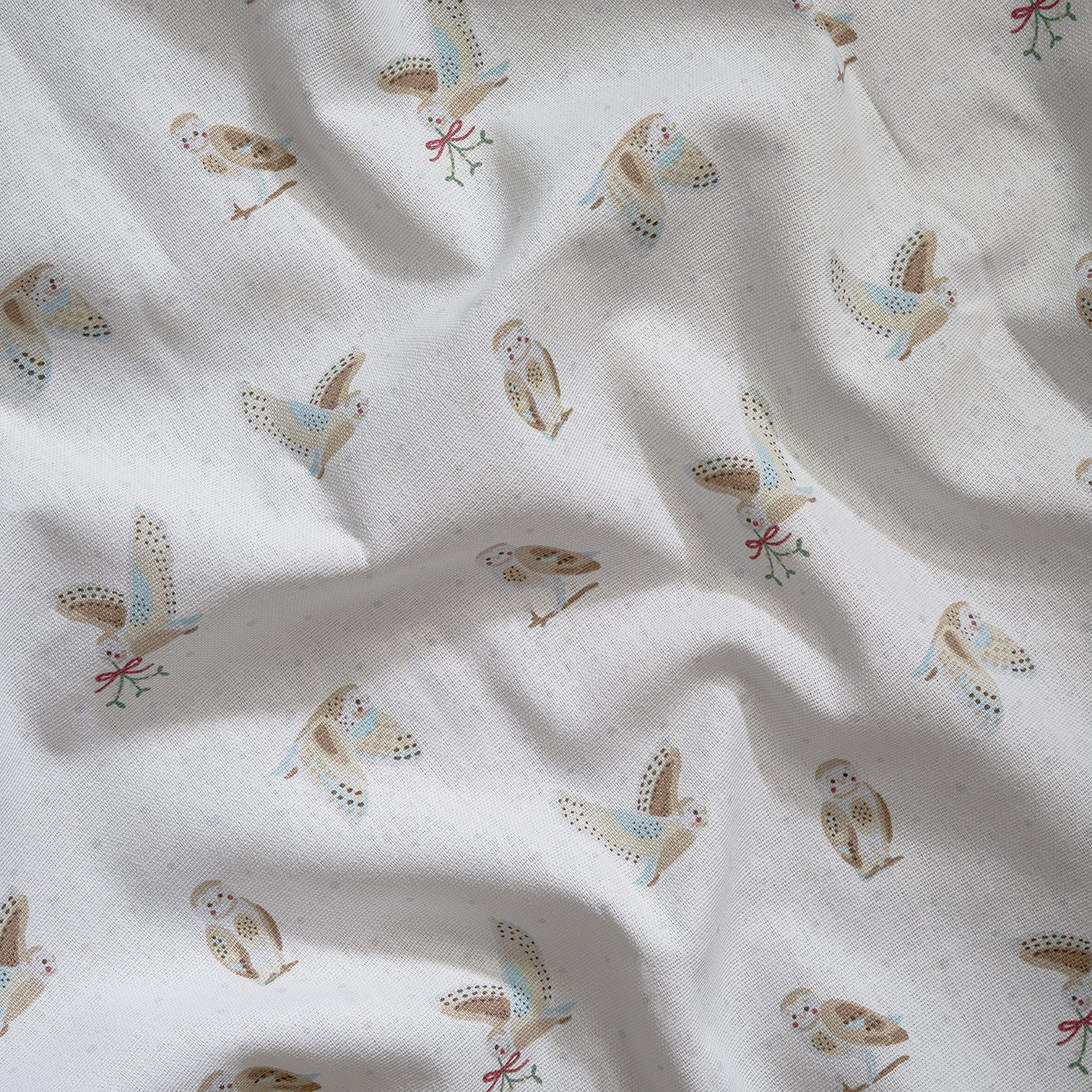 Snowy Owls Fabric by the Metre by Sophie Allport