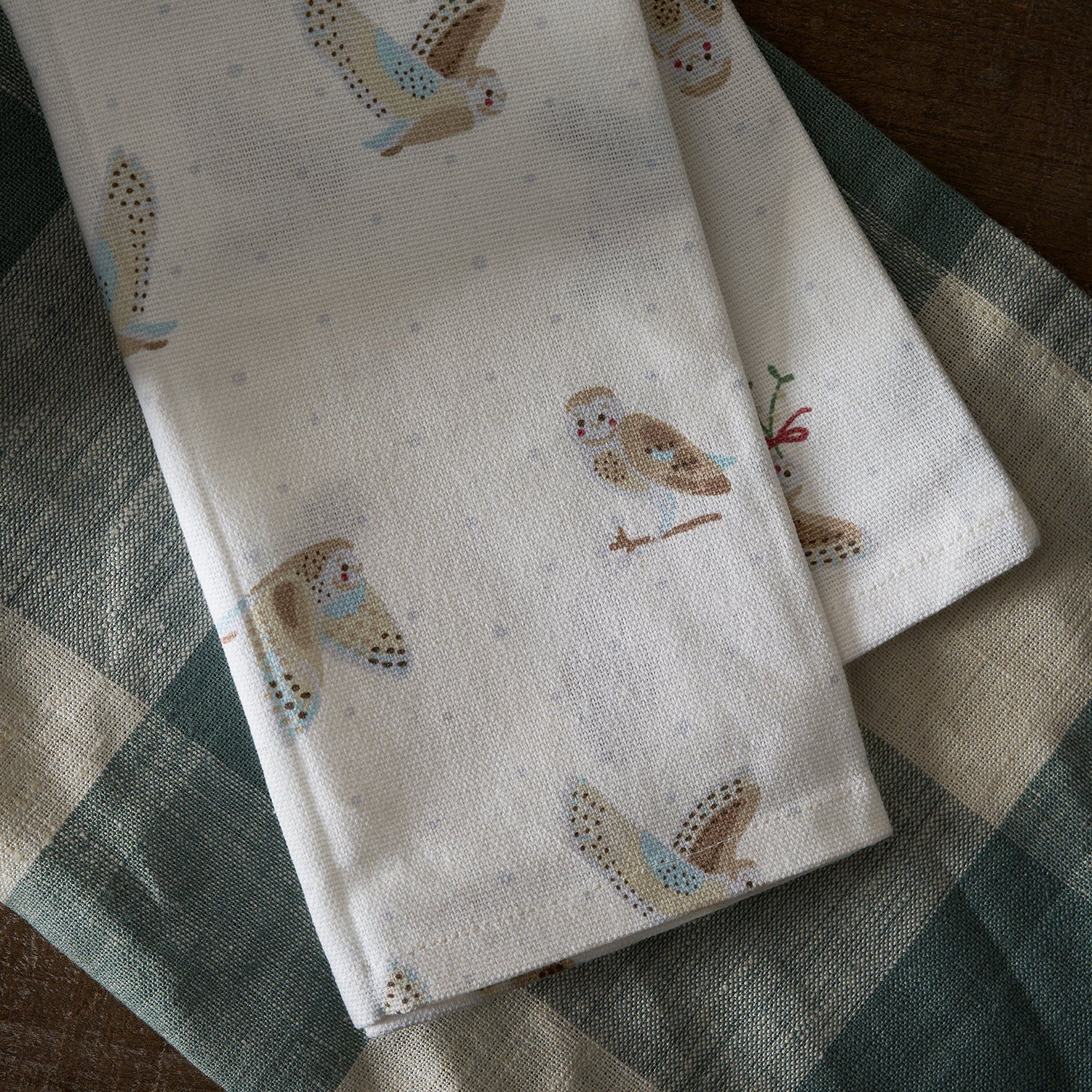 Snowy Owls Napkins (Set of 4) by Sophie Allport