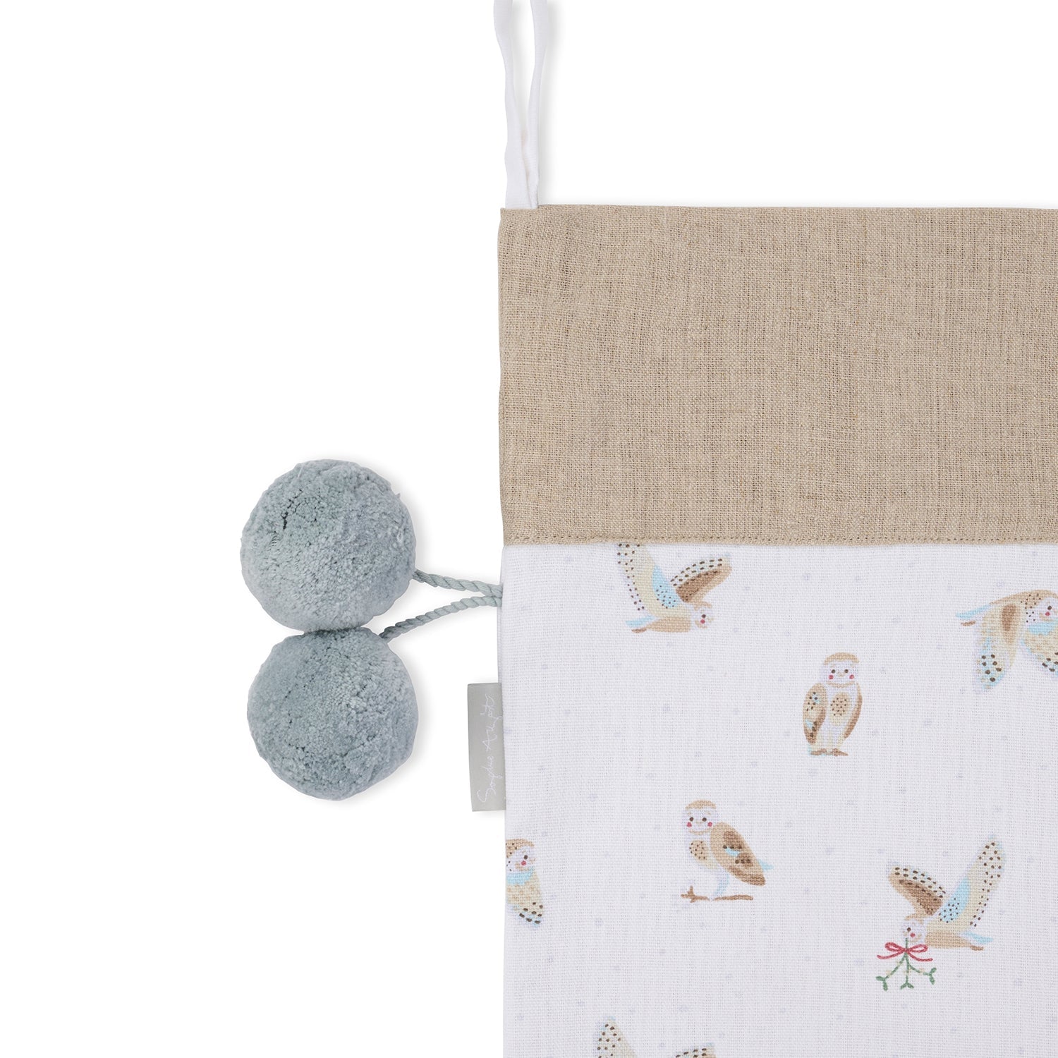 Snowy Owls Christmas Stocking by Sophie Allport