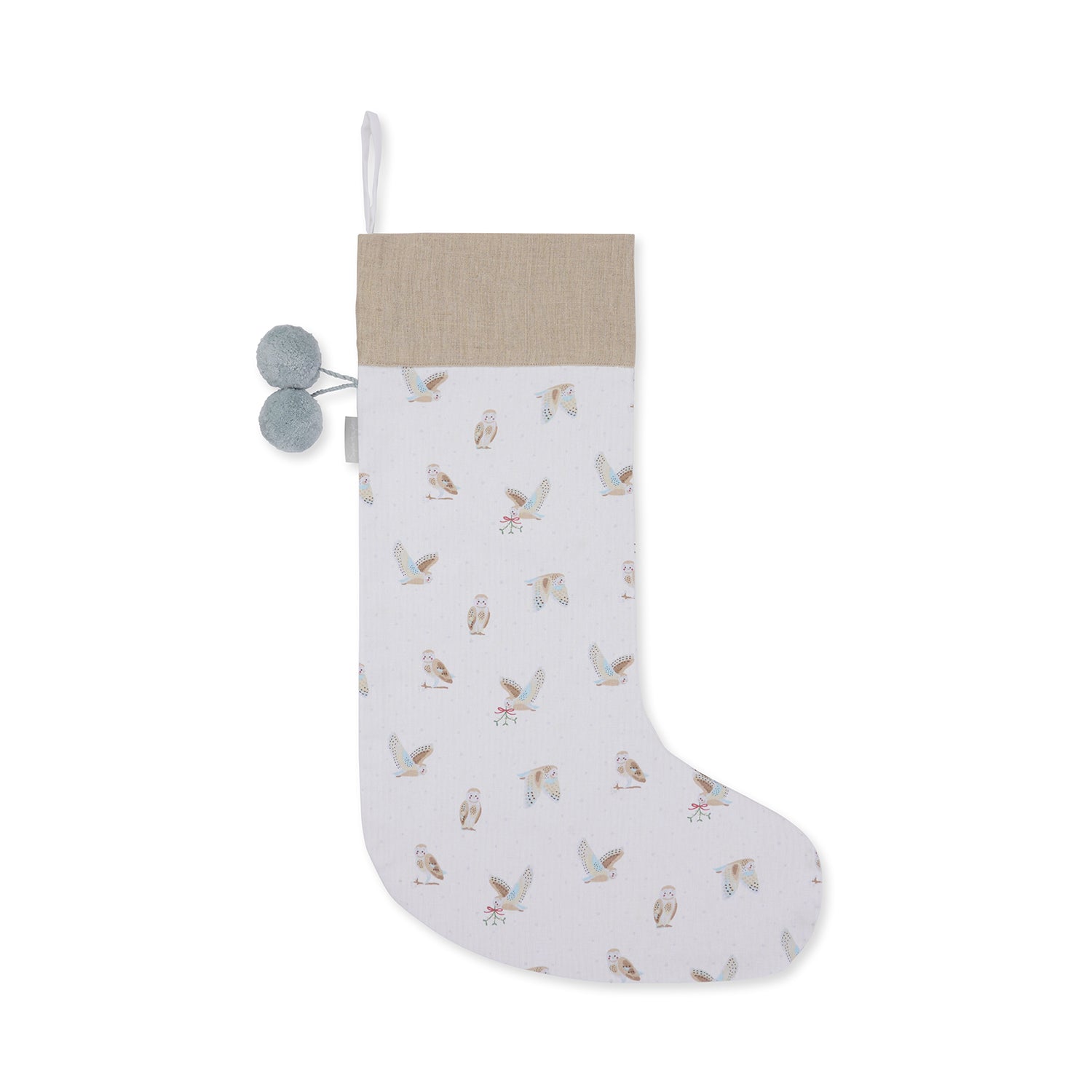 Snowy Owls Christmas Stocking by Sophie Allport