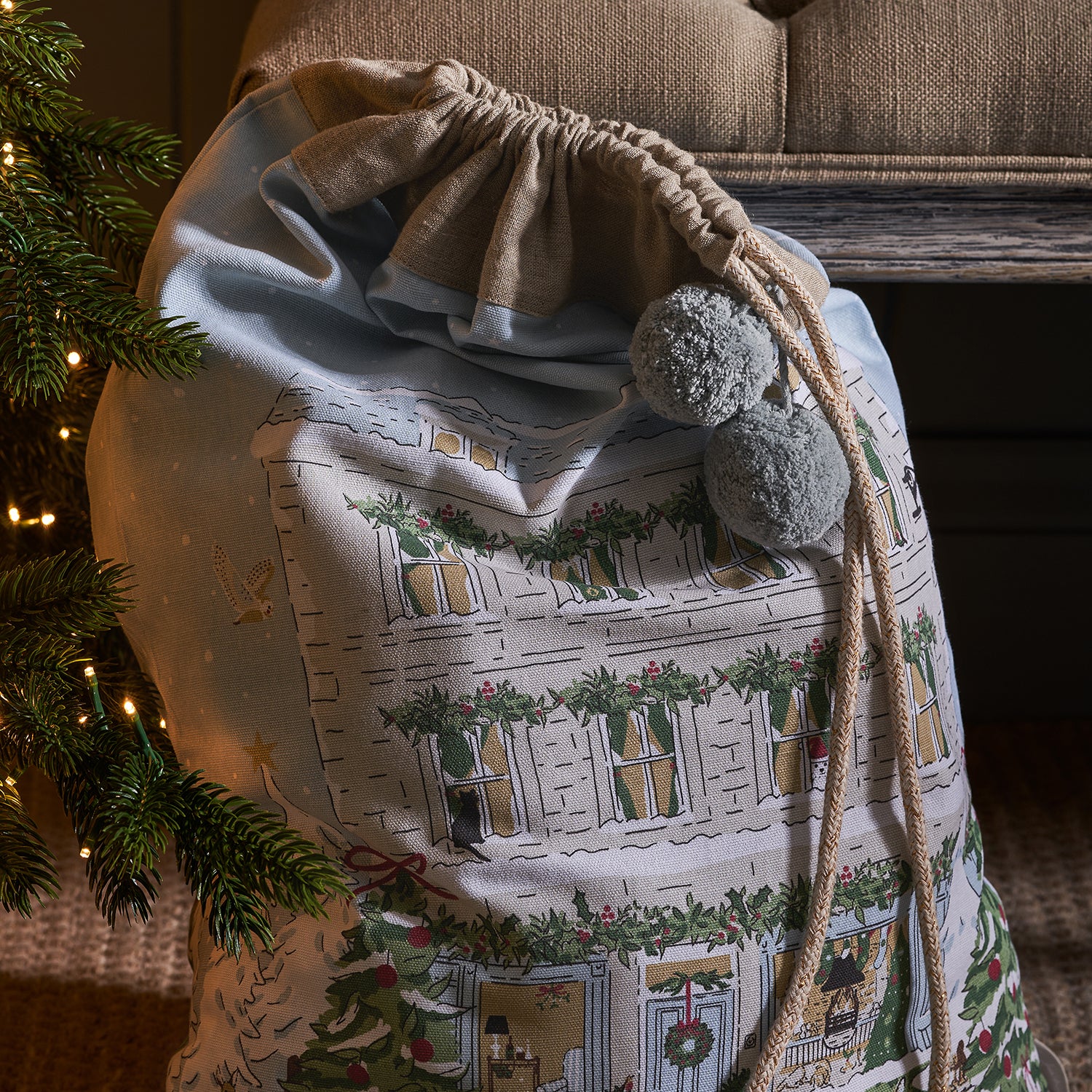 Christmas House Sack