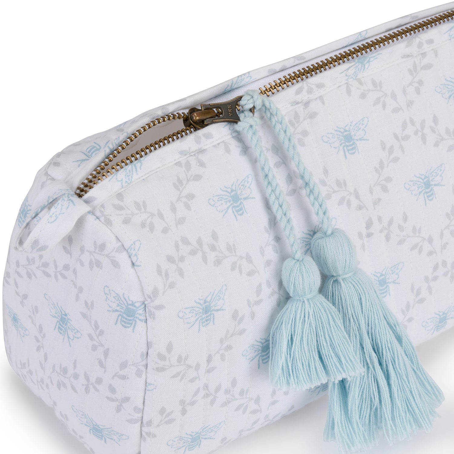 Bees & Leaves Cotton Makeup Bag