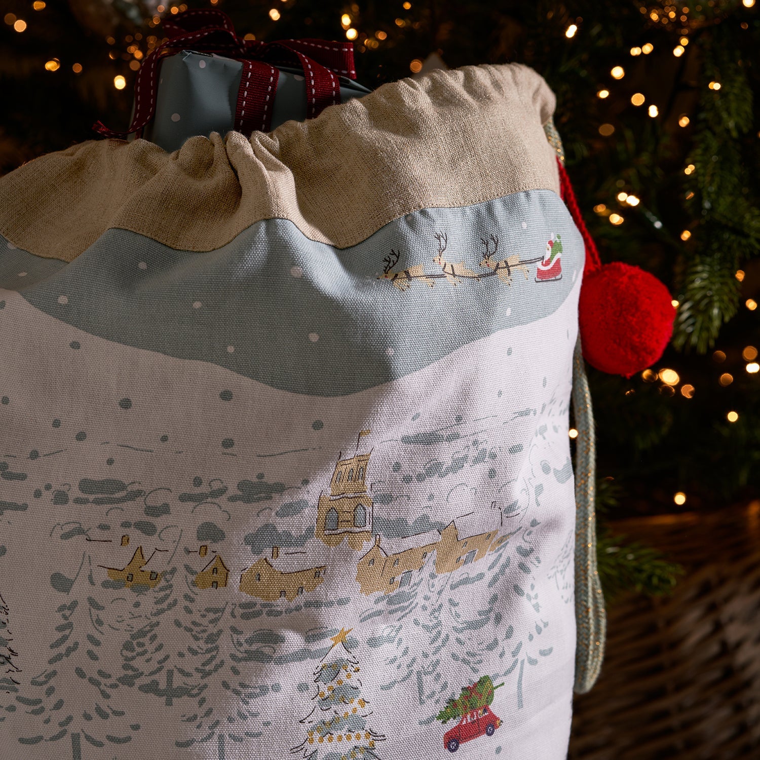 Home For Christmas Sack by Sophie Allport