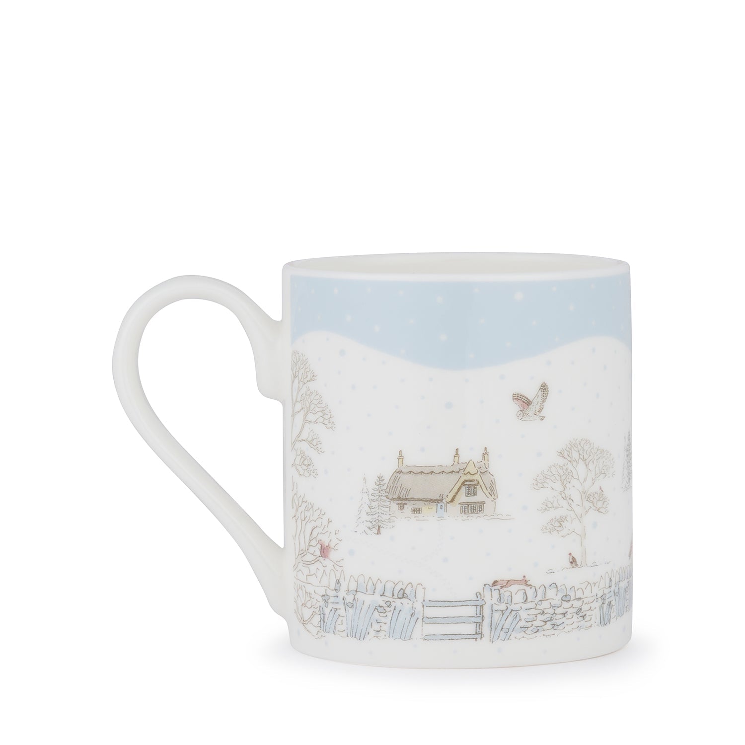 Snowy Cottage Mug by Sophie Allport