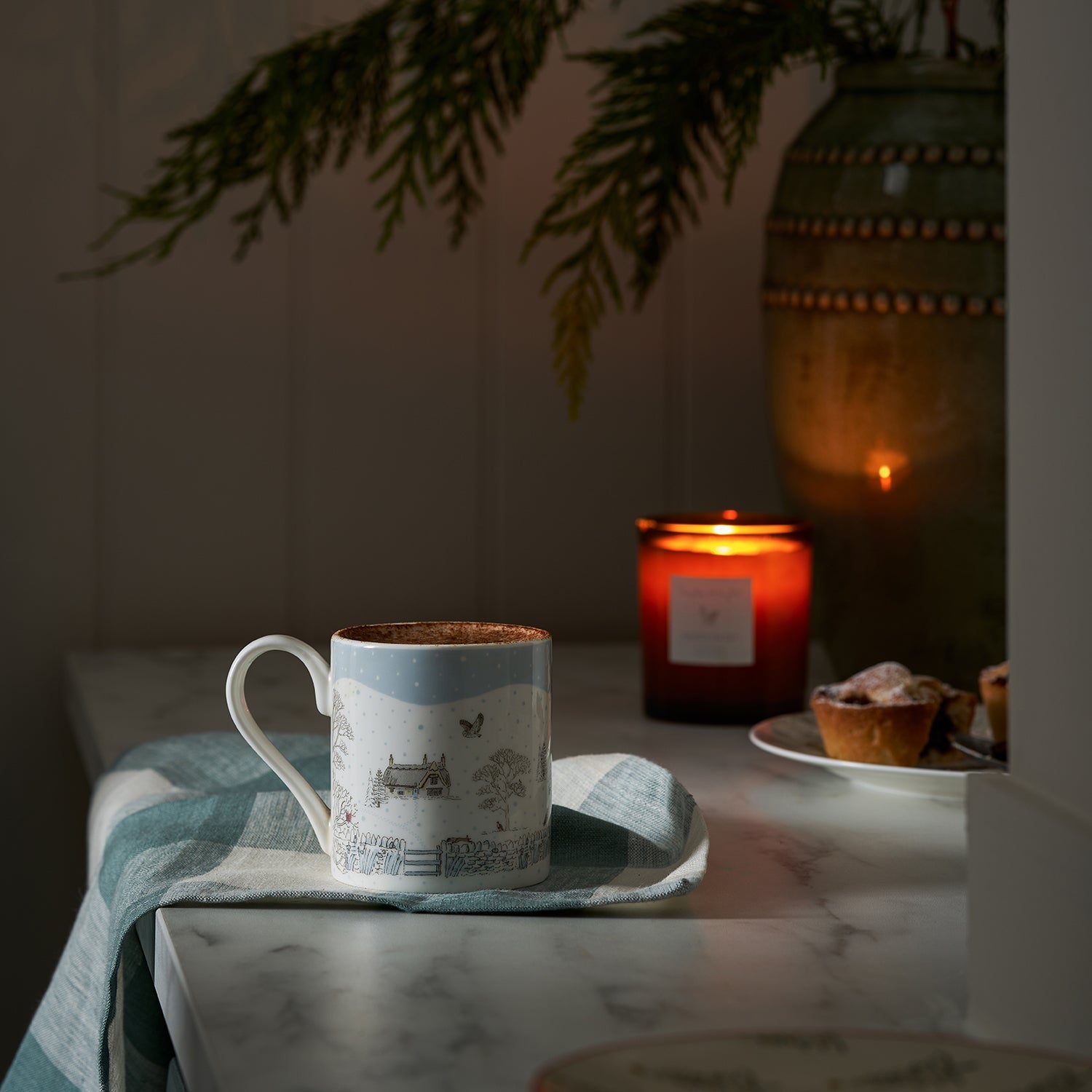 Snowy Cottage Mug by Sophie Allport