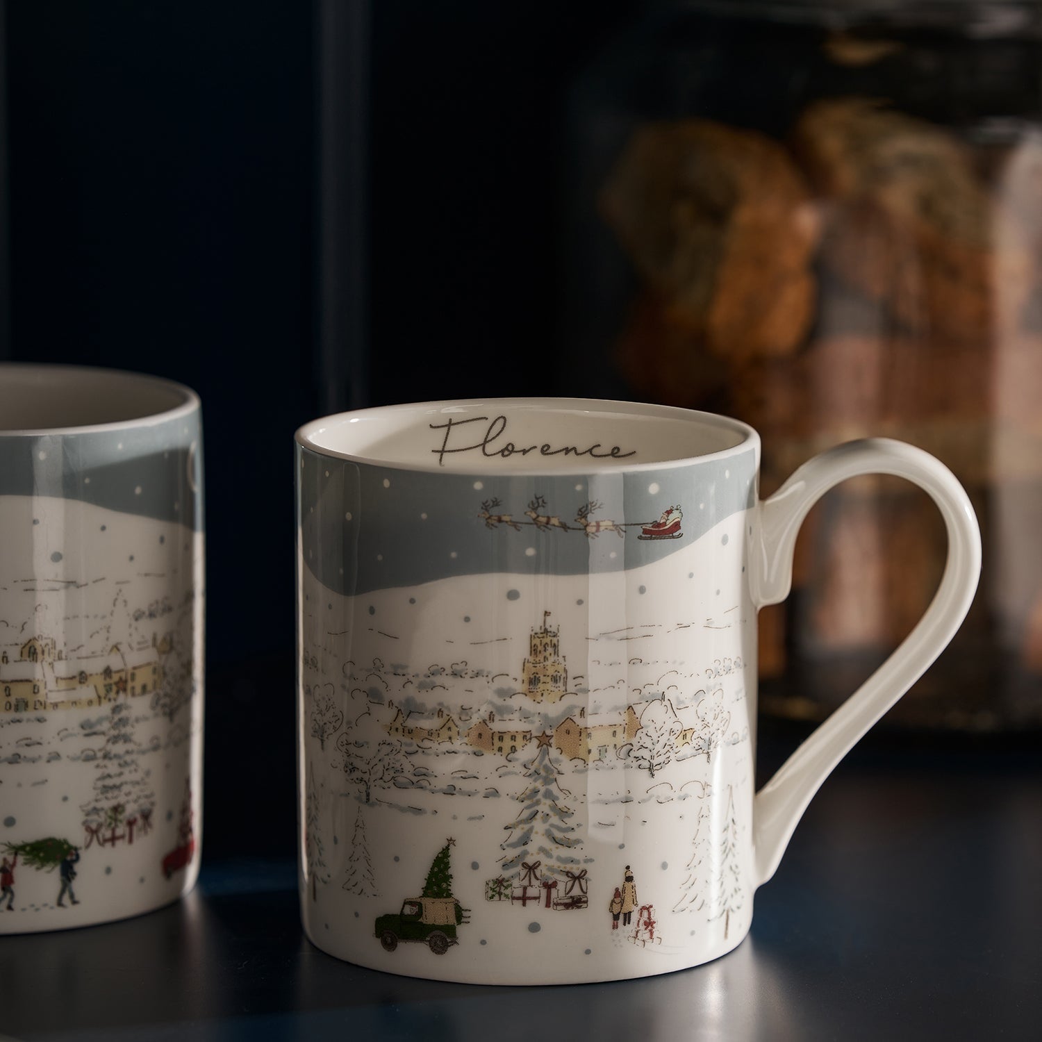 Home for Christmas Scene Mug by Sophie Allport