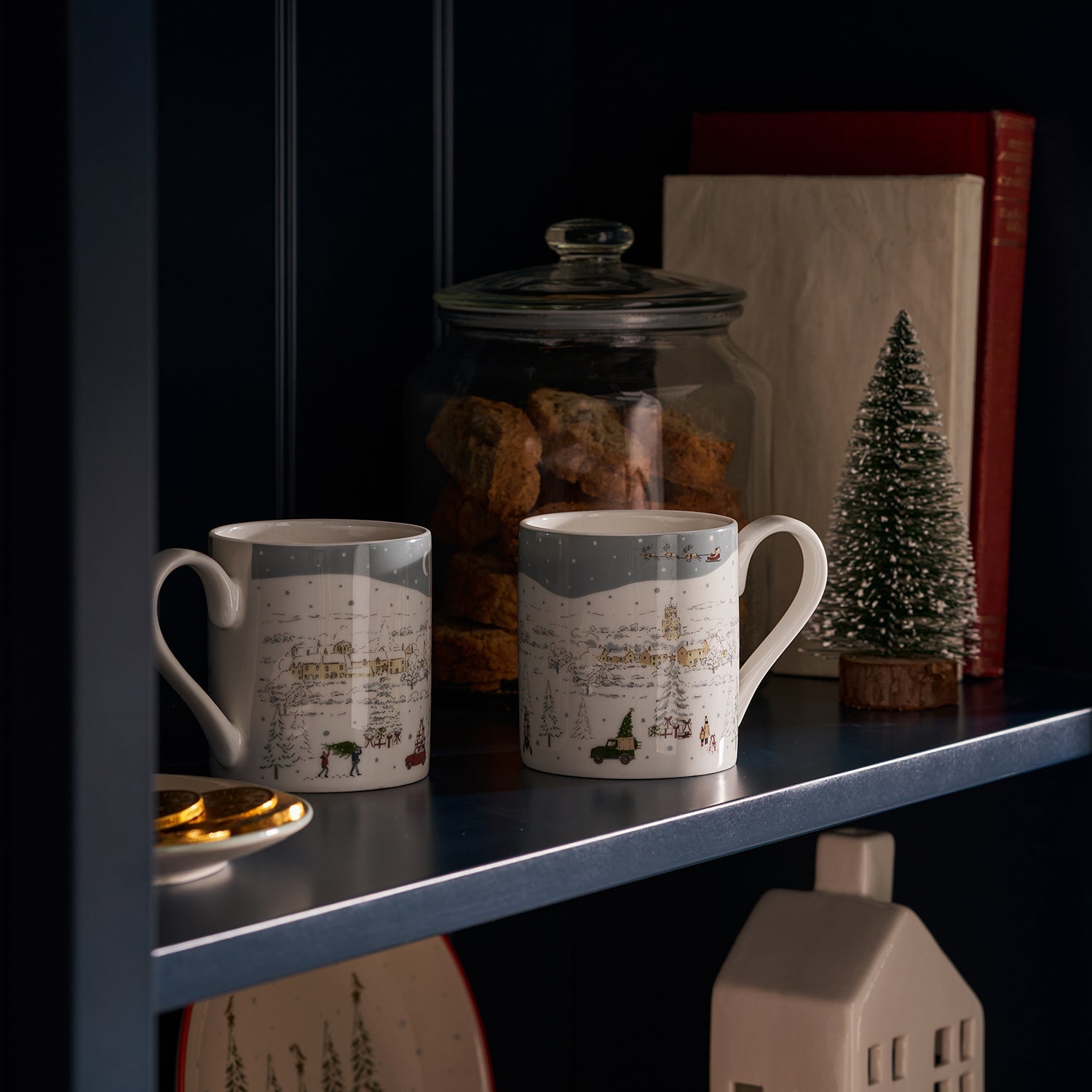 Home for Christmas Scene Mug by Sophie Allport