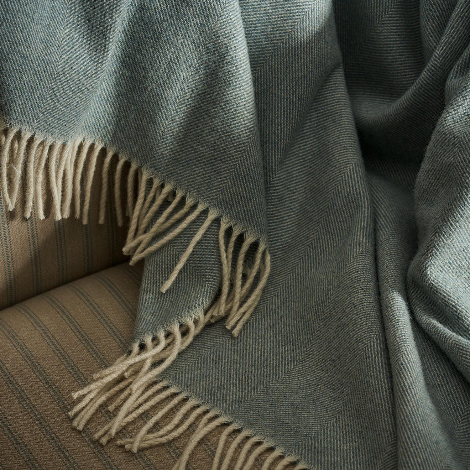 Sophie Allport's Blue Lambswool Throw