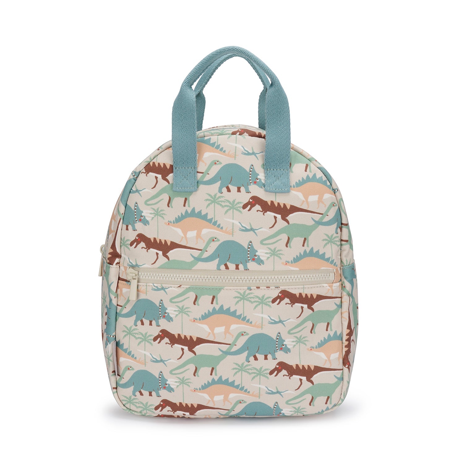 Sophie Allport's Dinosaur Camouflage Backpack on a white background