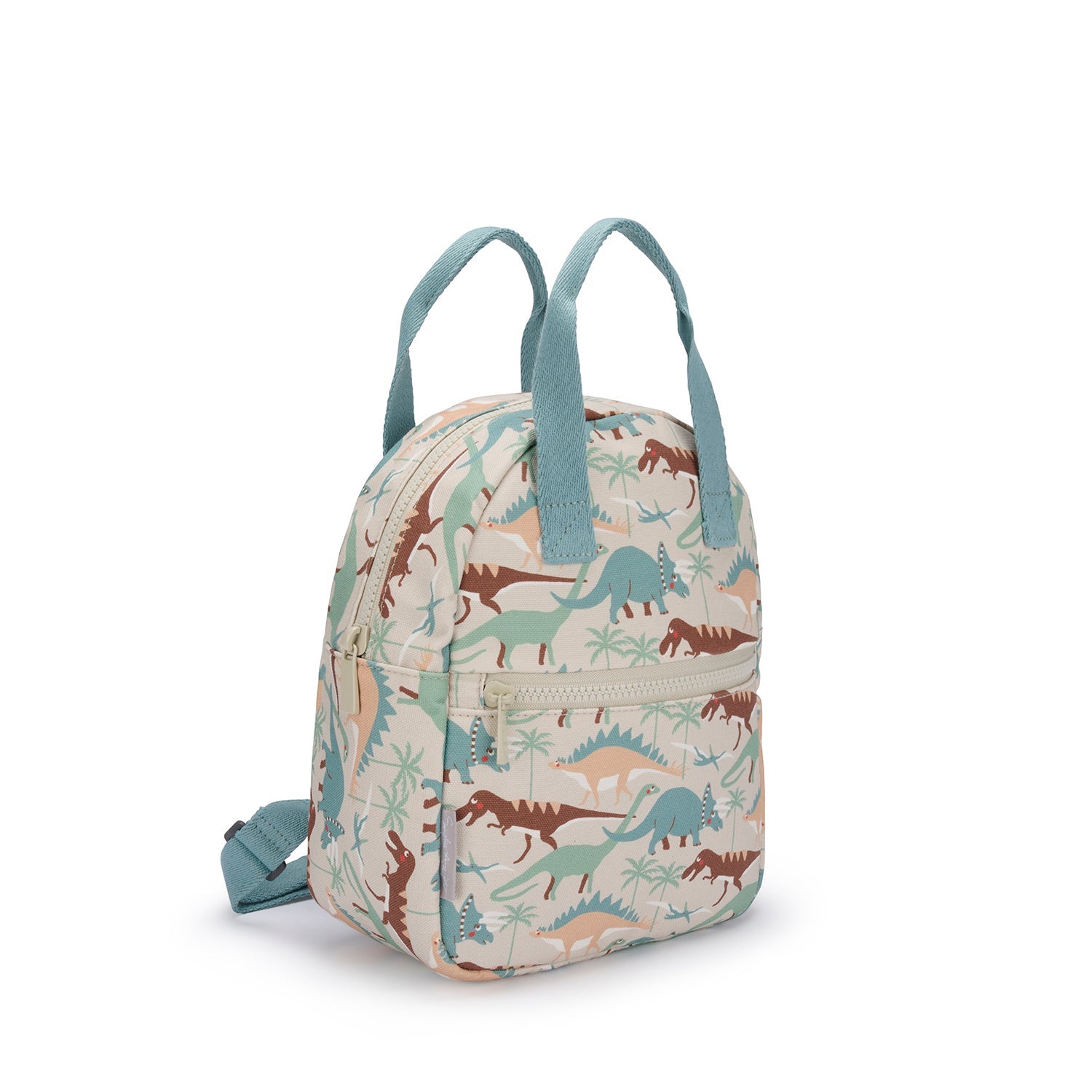 Dinosaur Camouflage Backpack by Sophie Allport Large on a white background