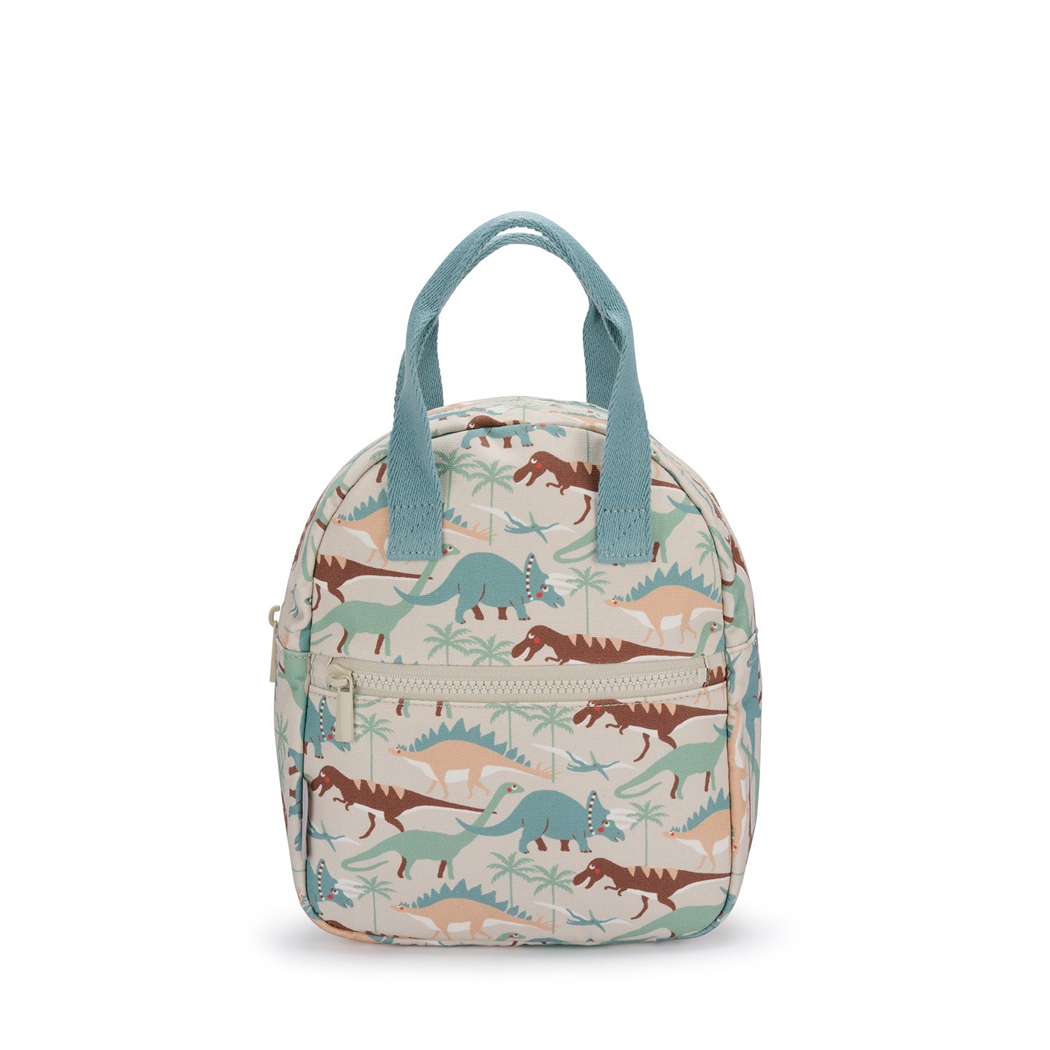 Sophie Allport's Dinosaur Camouflage Backpack on a white background 