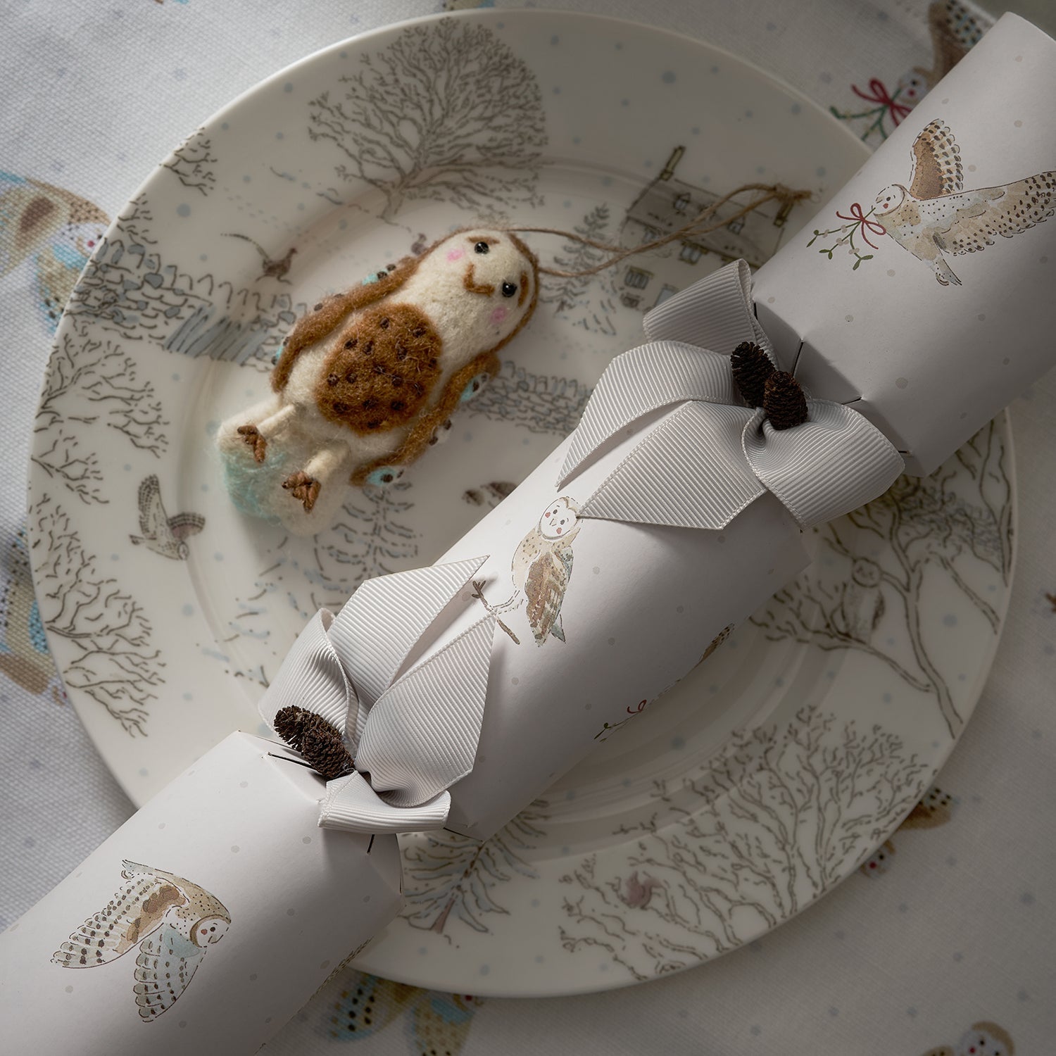 Snowy Owls Christmas Crackers by Sophie Allport