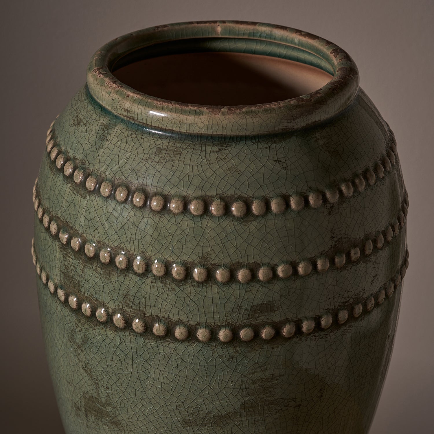 Ceramic Beaded Vase by Sophie Allport