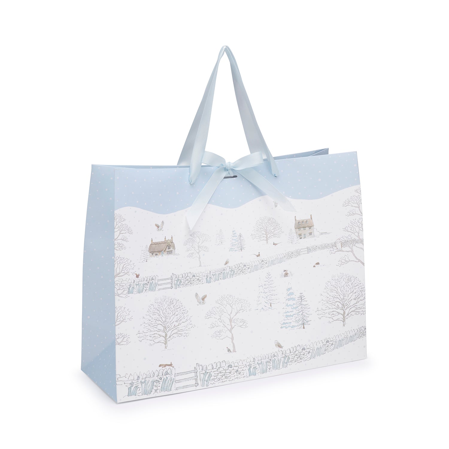 Snowy Cottage Gift Bag