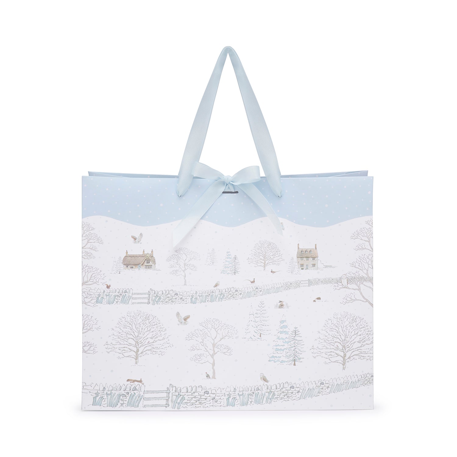 Snowy Cottage Gift Bag