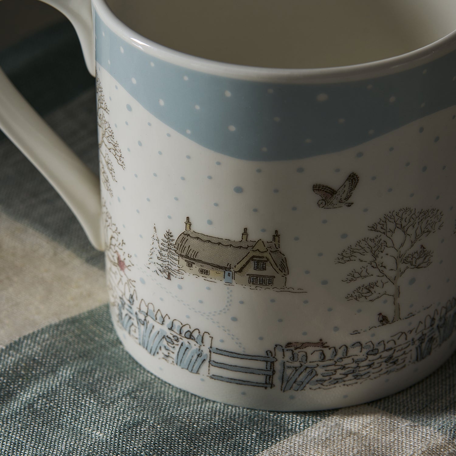 Snowy Cottage Mug by Sophie Allport