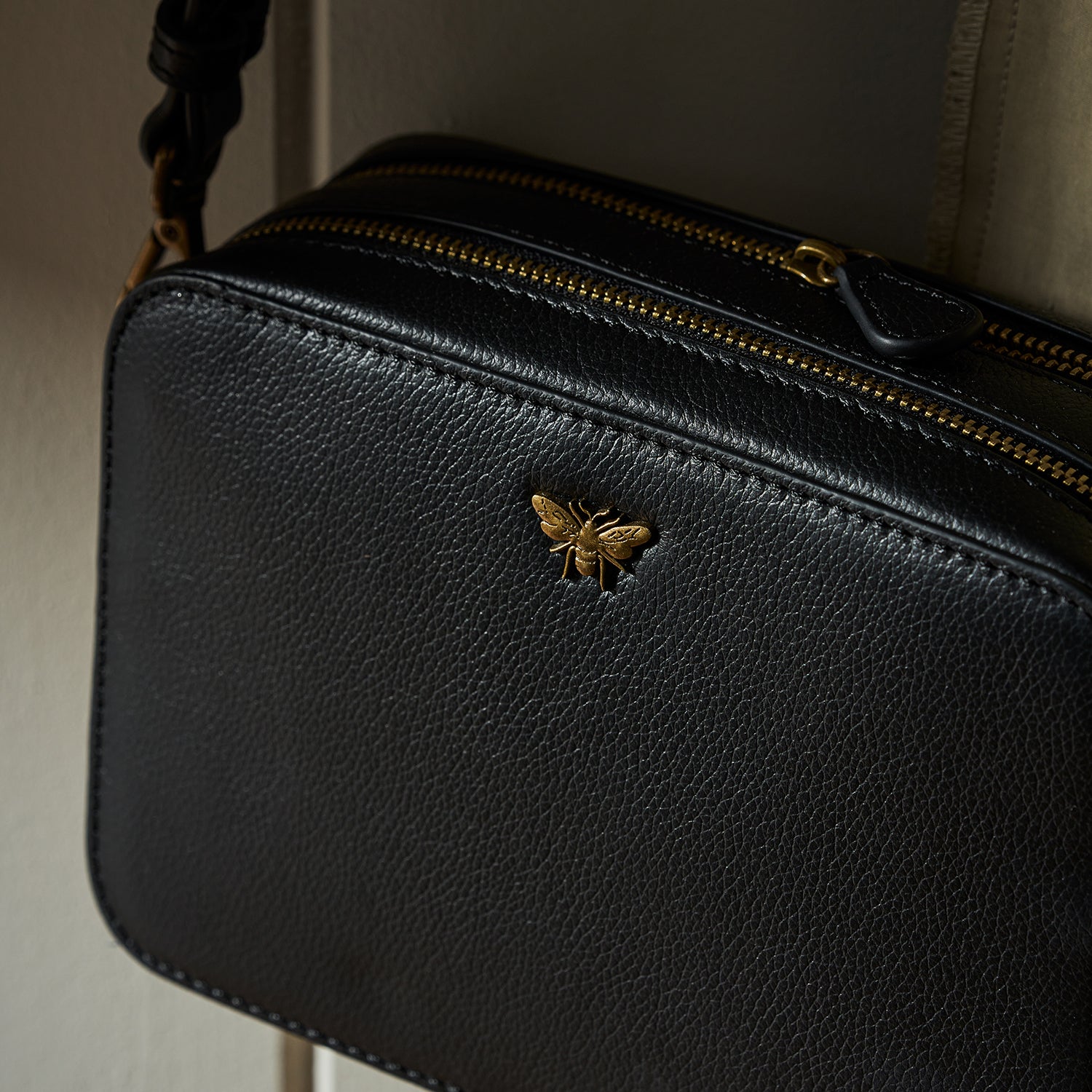 Bees Leather Camera Bag by Sophie Allport