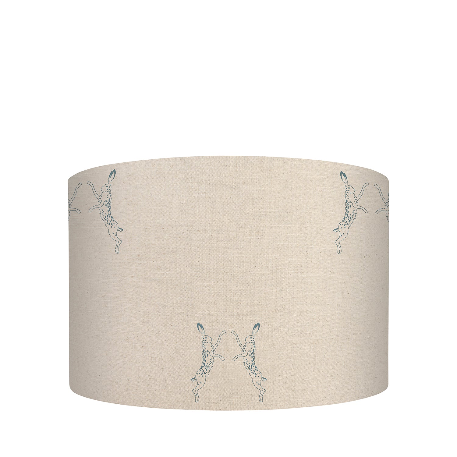 Boxing Hares Teal Linen Blend Lampshade