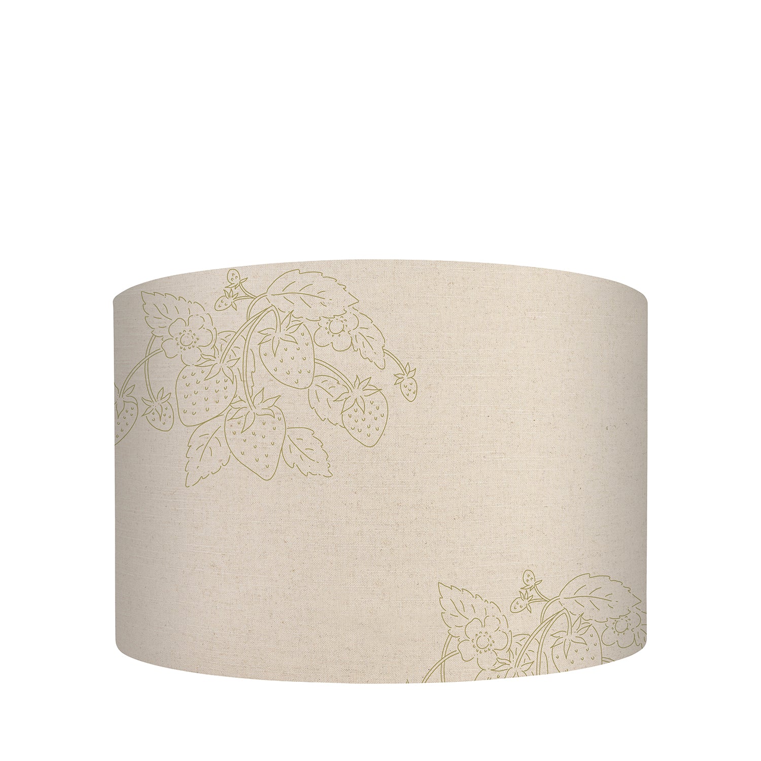 Strawberries Sage Linen Blend Lampshade