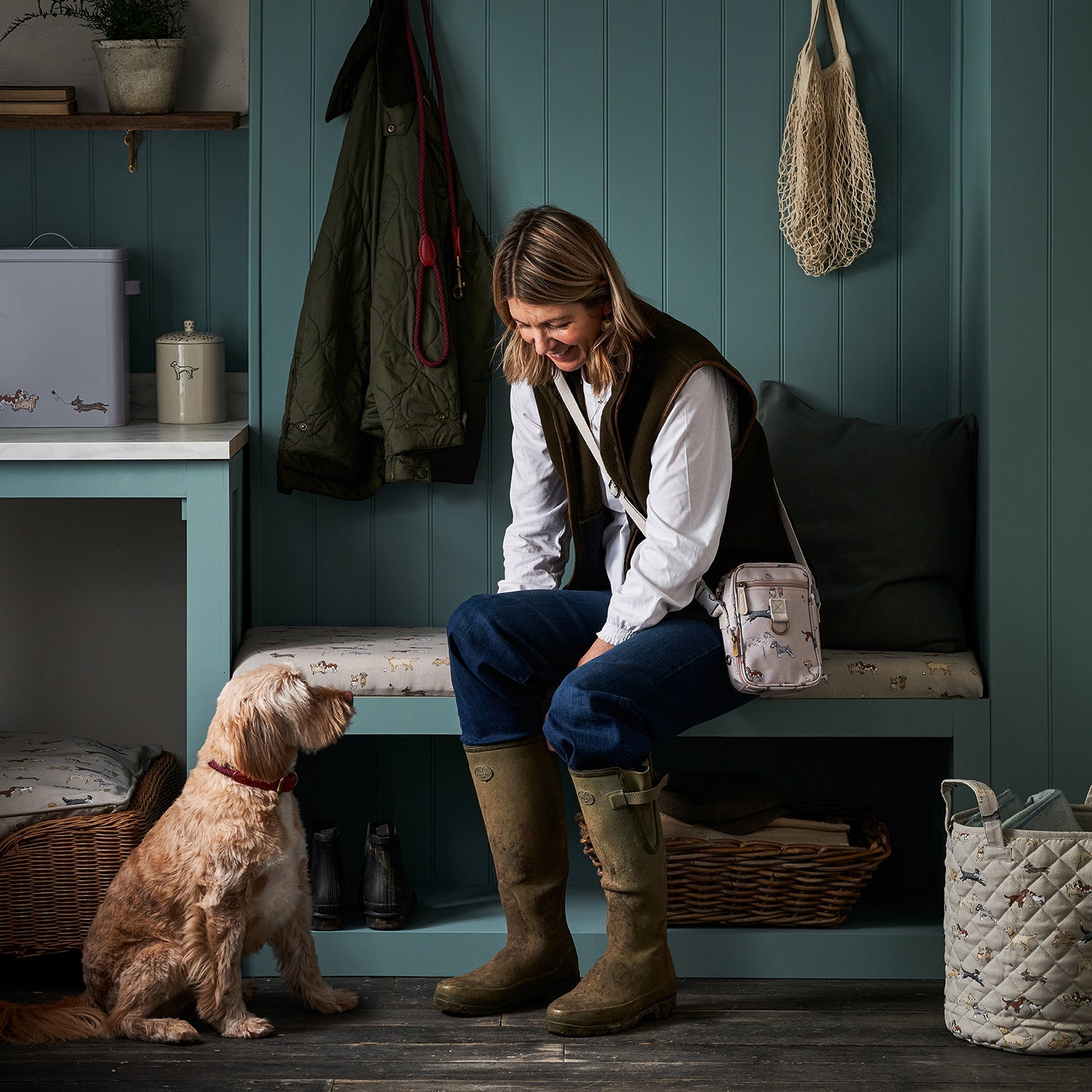 Doggy Daycare Dog Walking Bag by Sophie Allport