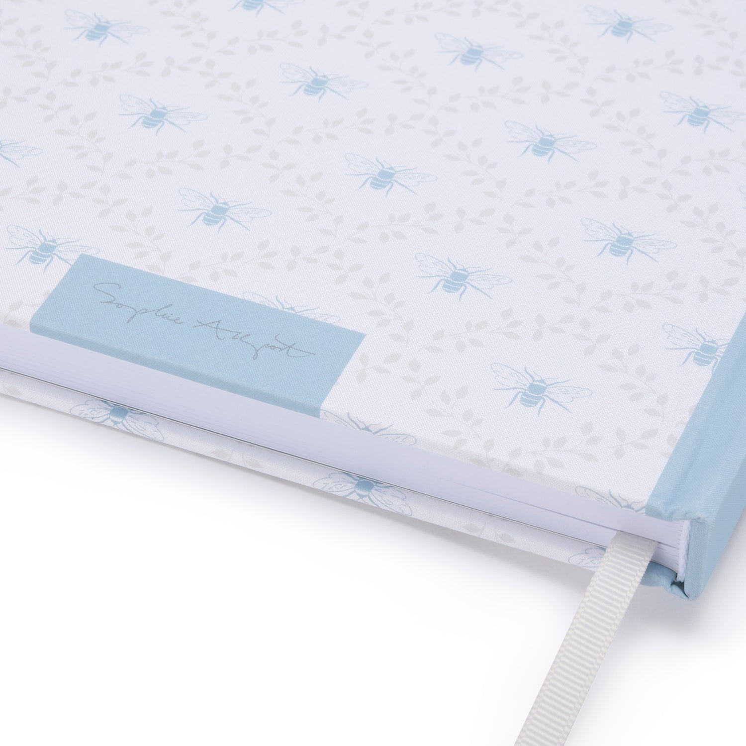 Bees & Leaves B5 Fabric Notebook by Sophie Allport