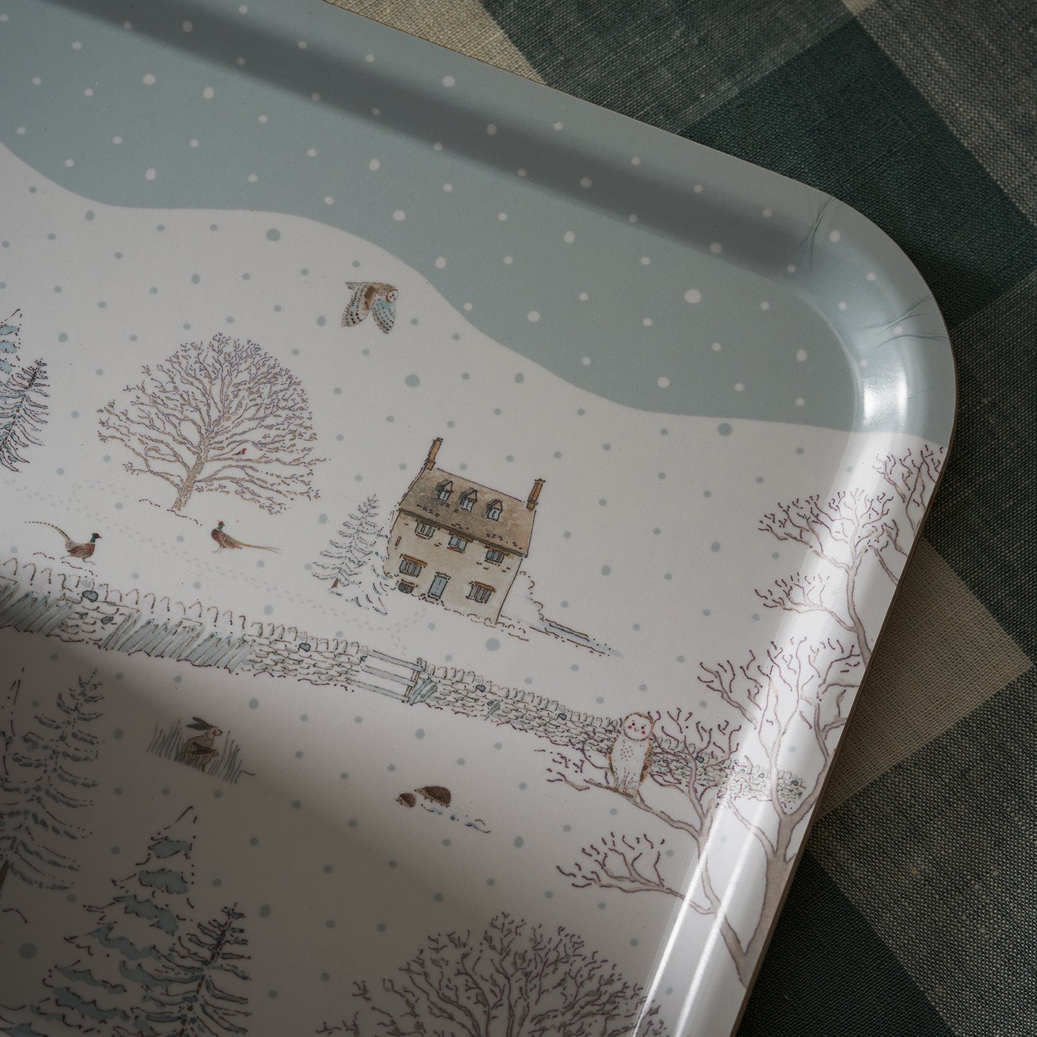 Snowy Cottage Serving Tray - Large by Sophie Allport