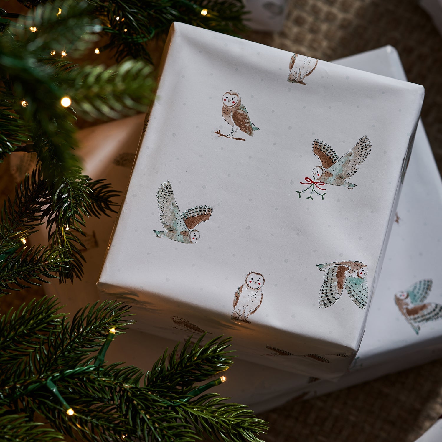 Snowy Owls Wrapping Paper by Sophie Allport