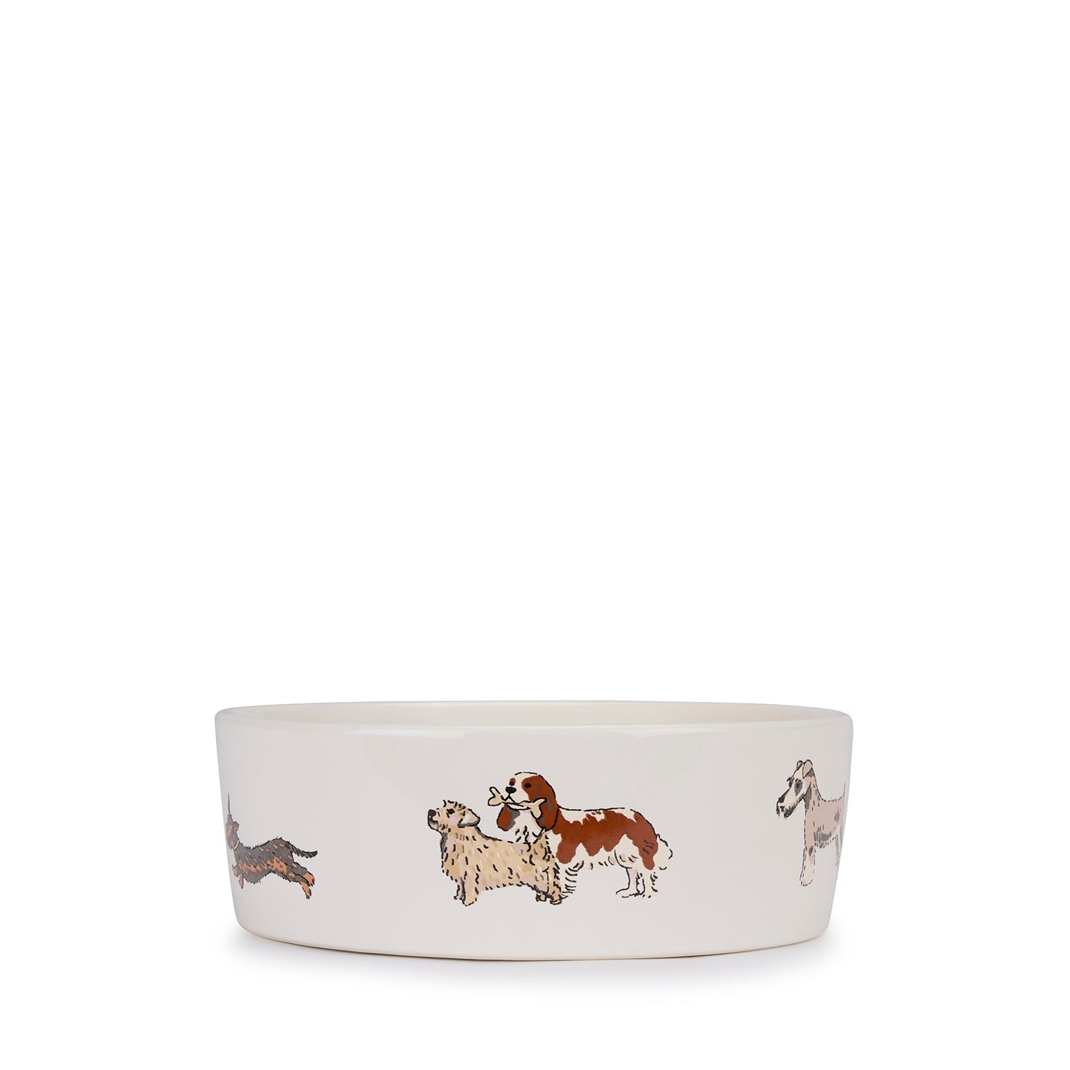 Doggy Daycare Stoneware Dog Bowl by Sophie Allport