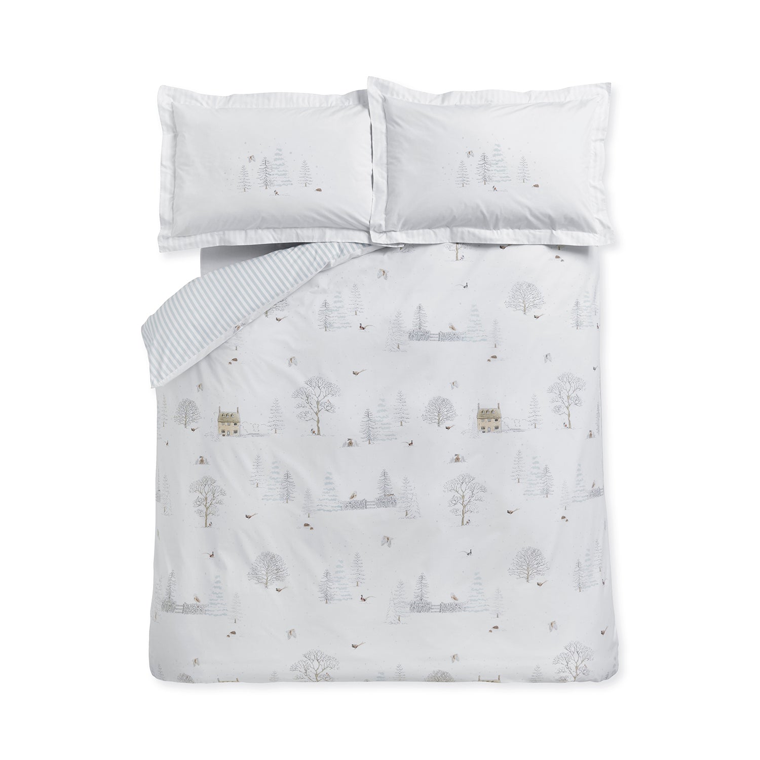 Snowy Cottage Bedding Set by Sophie Allport