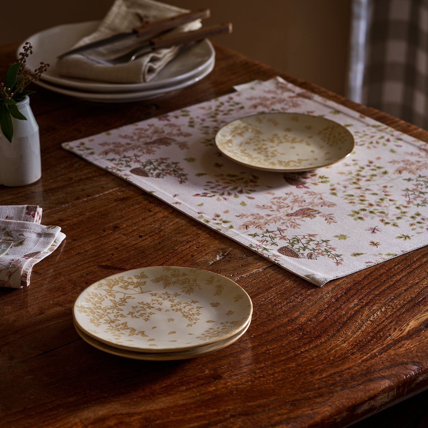 Woodland Friends Stoneware Small Side Plate by Sophie Allport