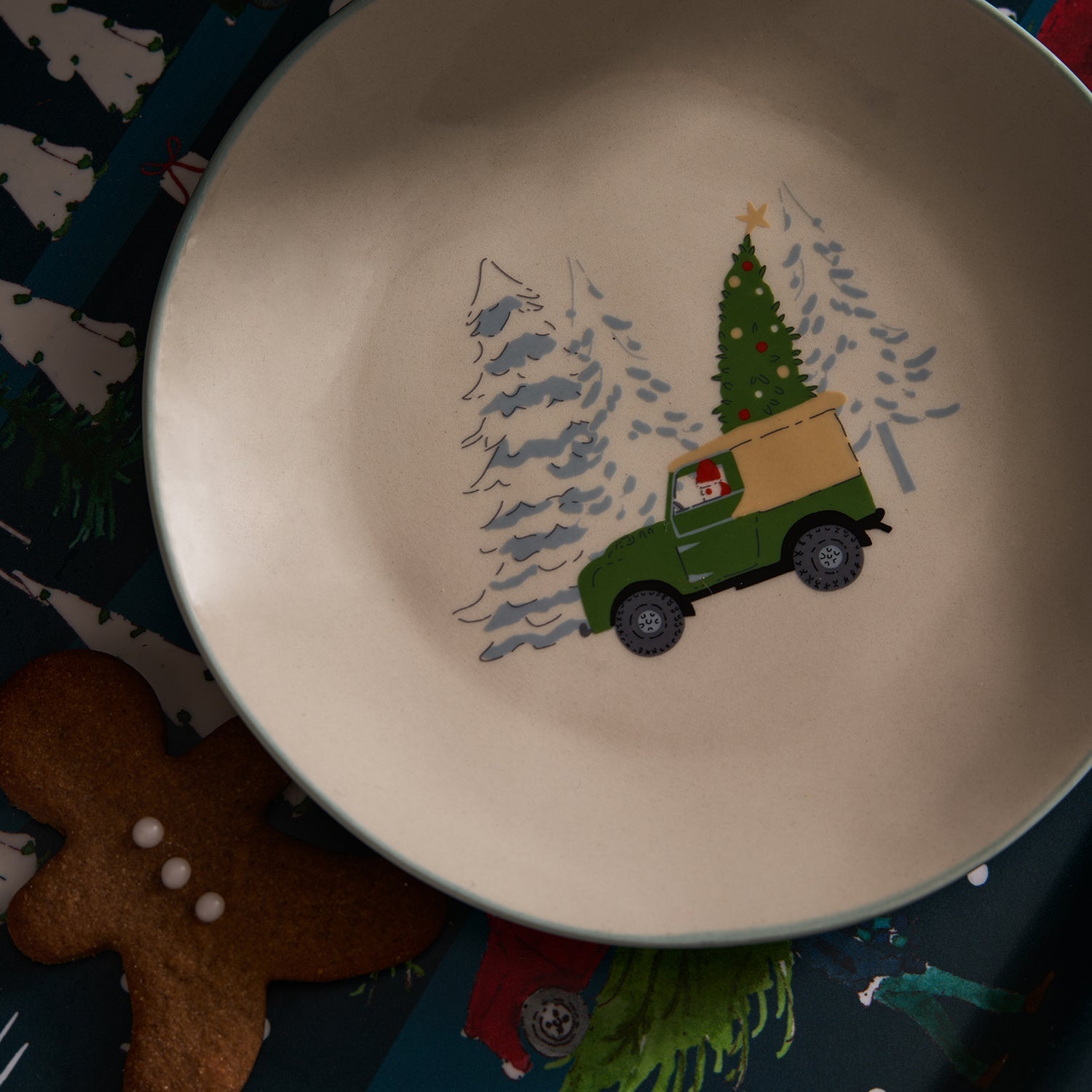 Home for Christmas Stoneware Small Side Plate by Sophie Allport