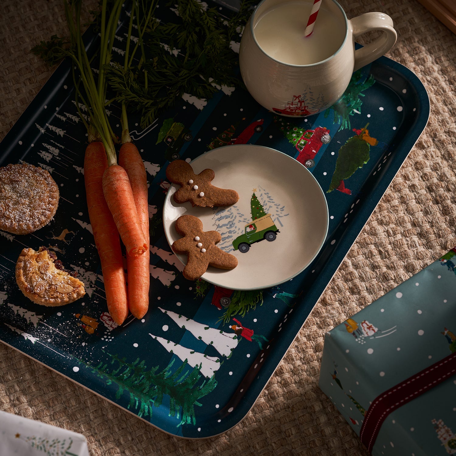 Home for Christmas Stoneware Small Side Plate by Sophie Allport