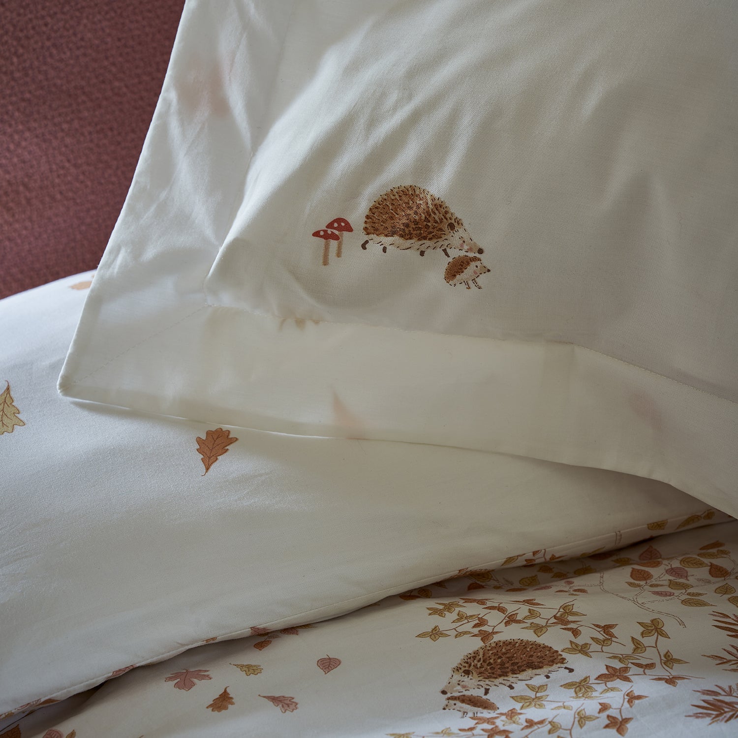 Woodland Friends Pair of Oxford Pillow Cases by Sophie Allport