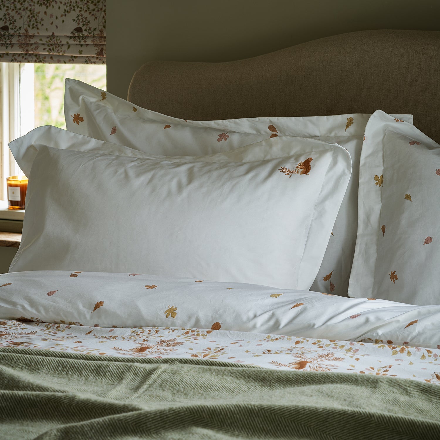 Woodland Friends Pair of Oxford Pillow Cases by Sophie Allport