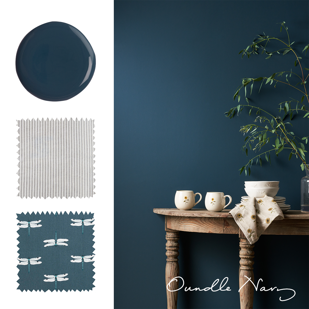 Navy teal paint by Sophie Allport moodboard