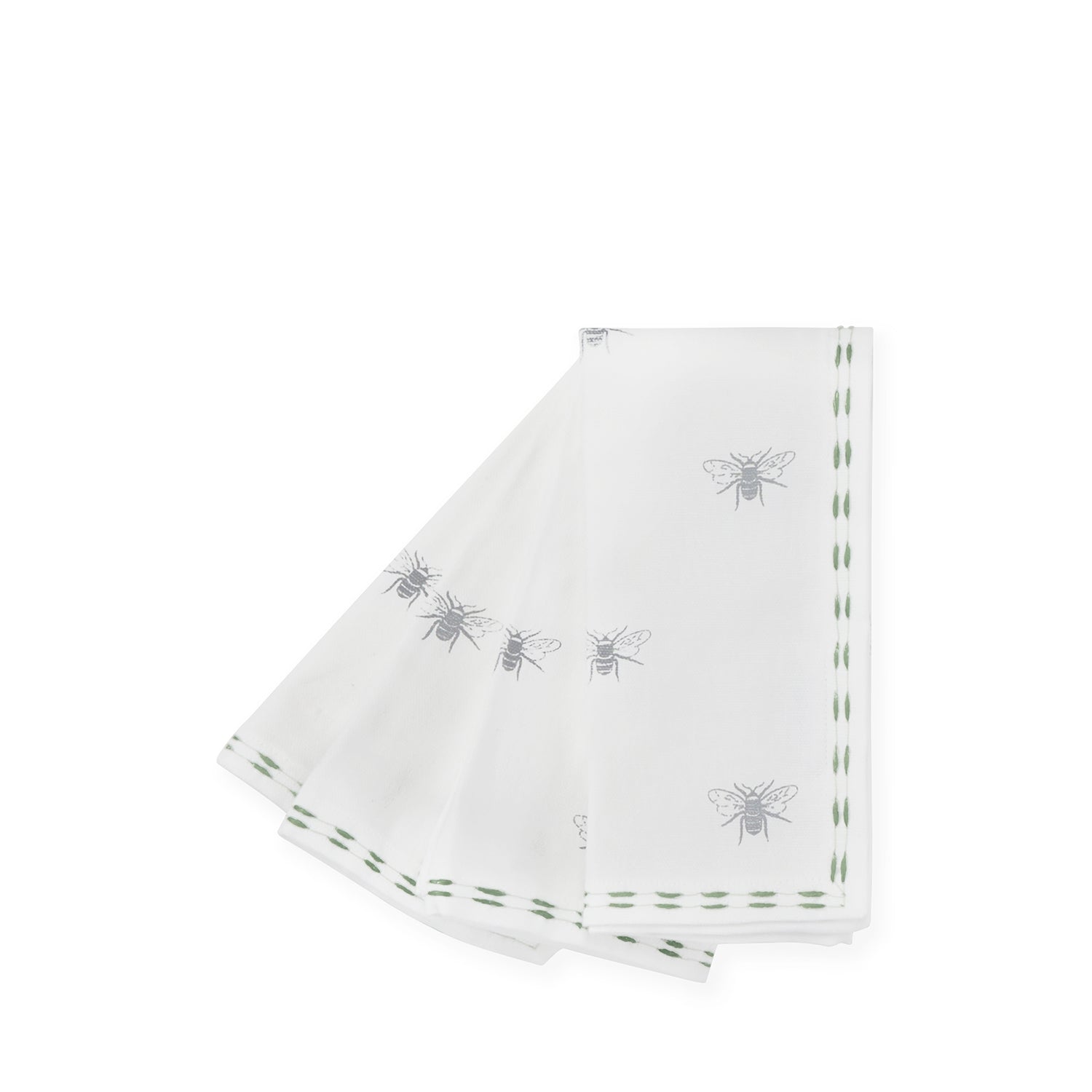 Bees Embroidered Napkins (Set of 4)