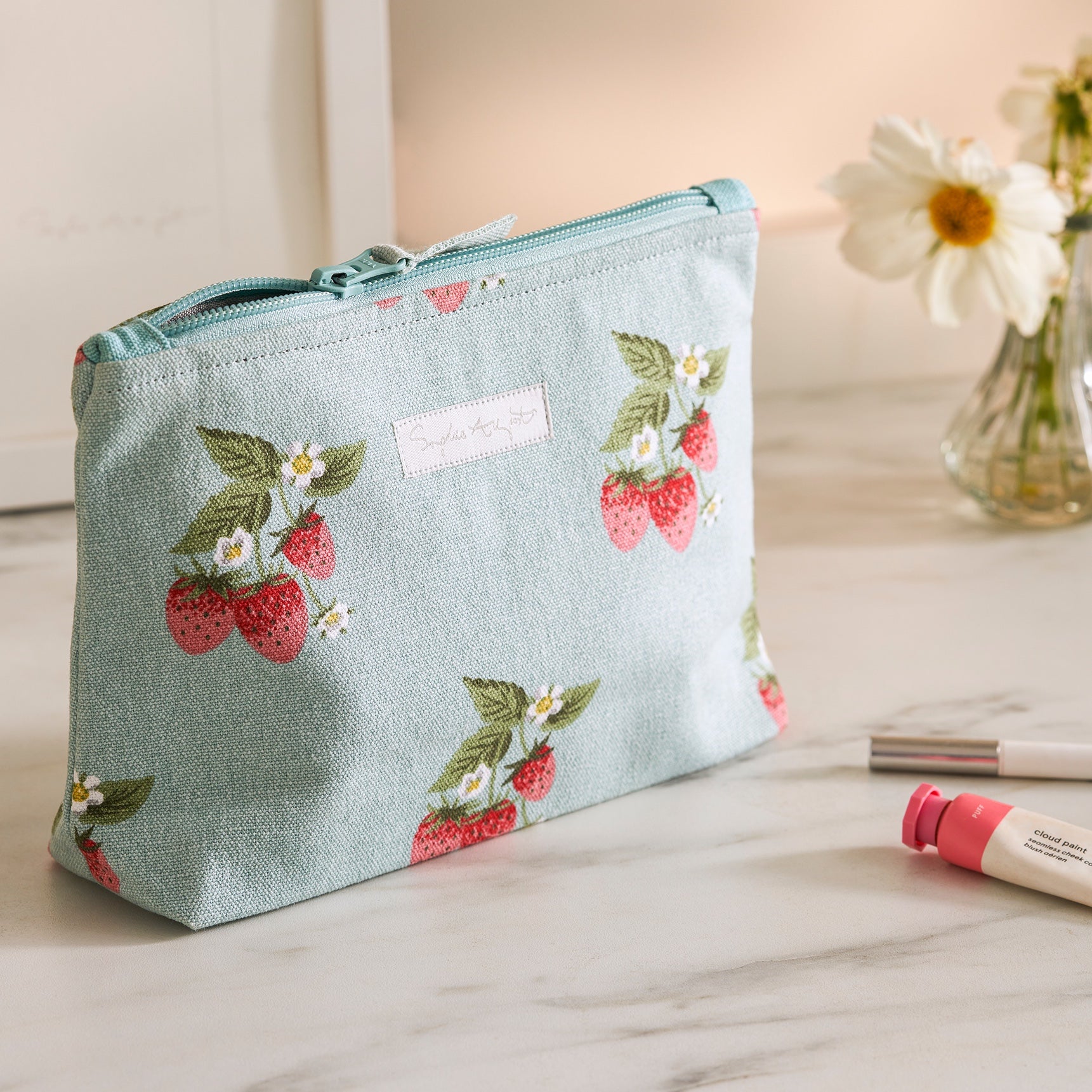 Strawberries Makeup Bag by Sophie Allport