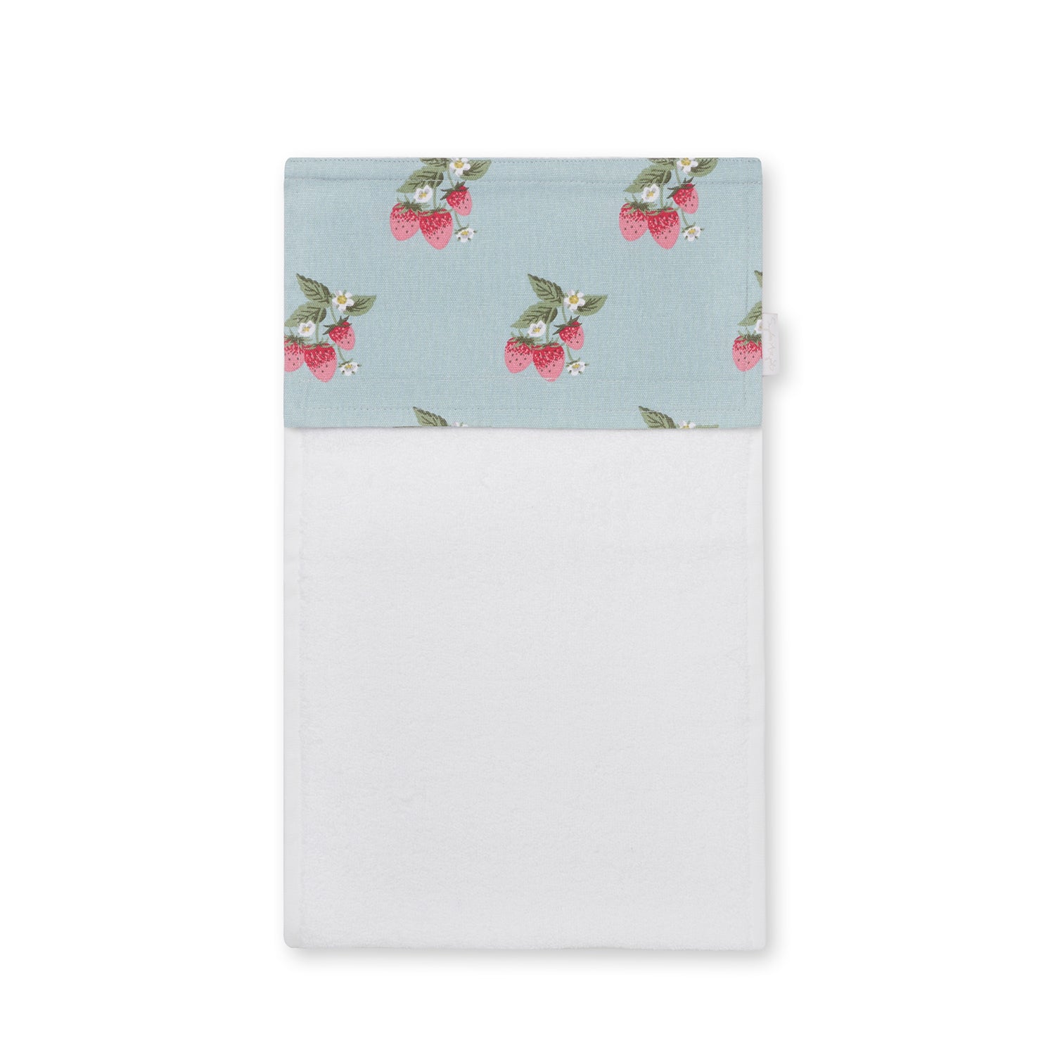 Strawberries Blue Roller Hand Towel