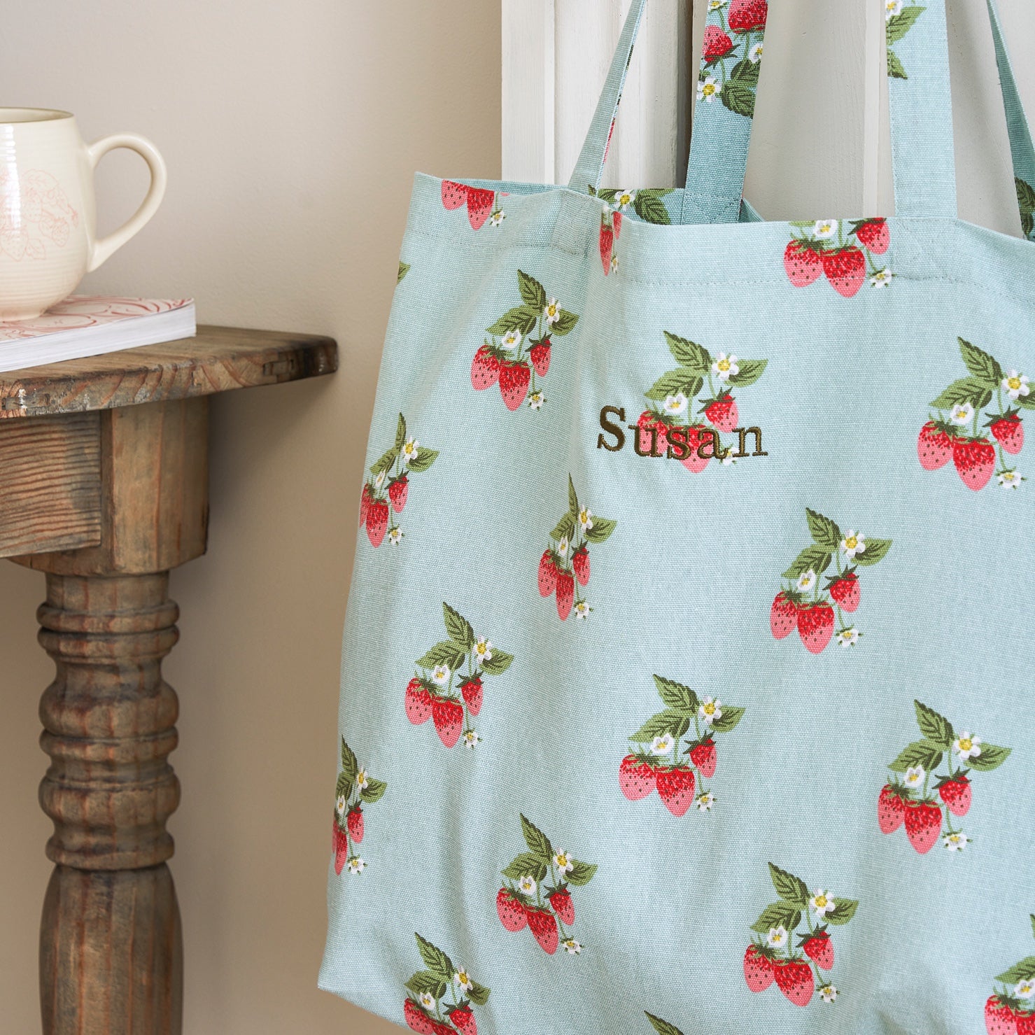 Strawberries Tote Bag