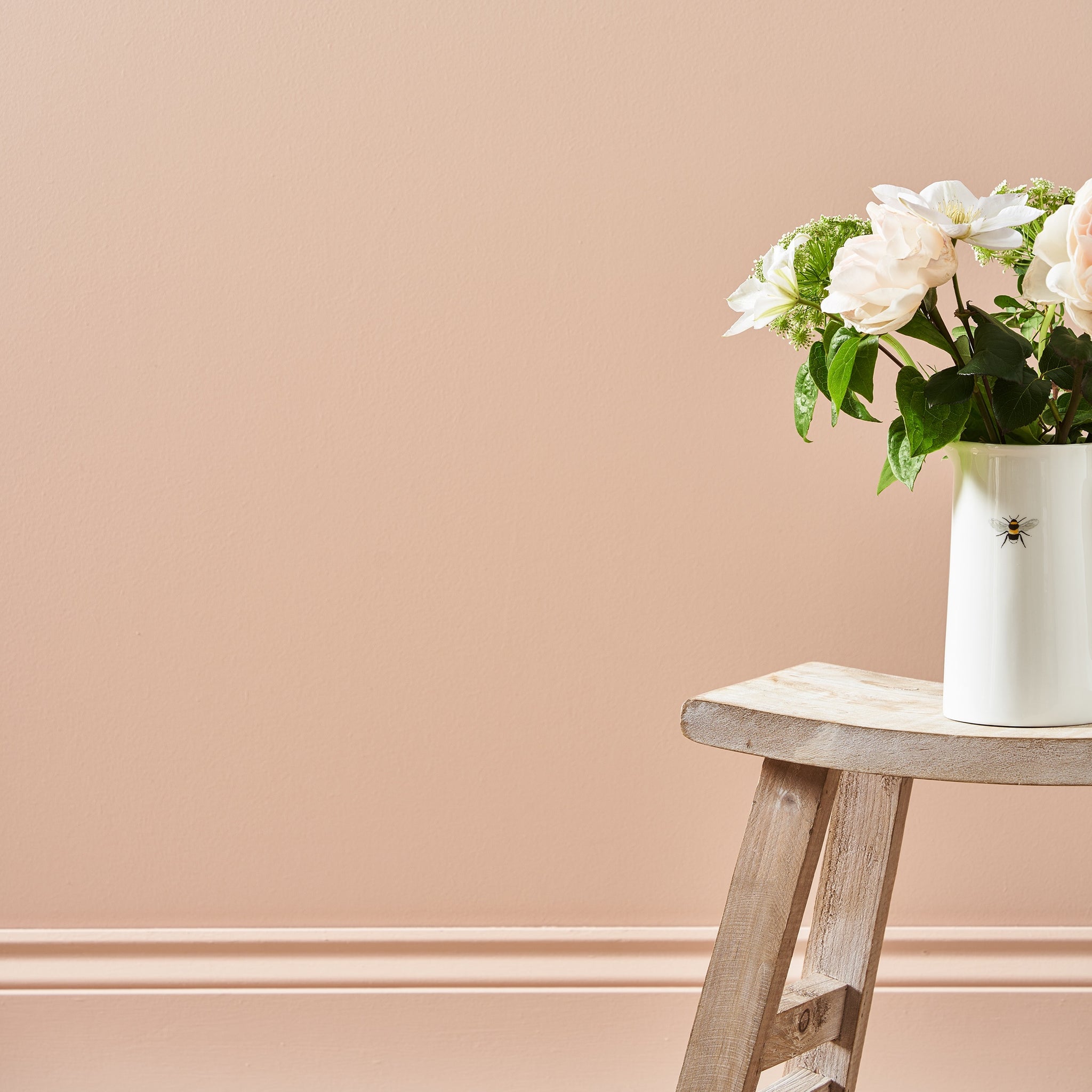 Blush pink paint by Sophie Allport detail