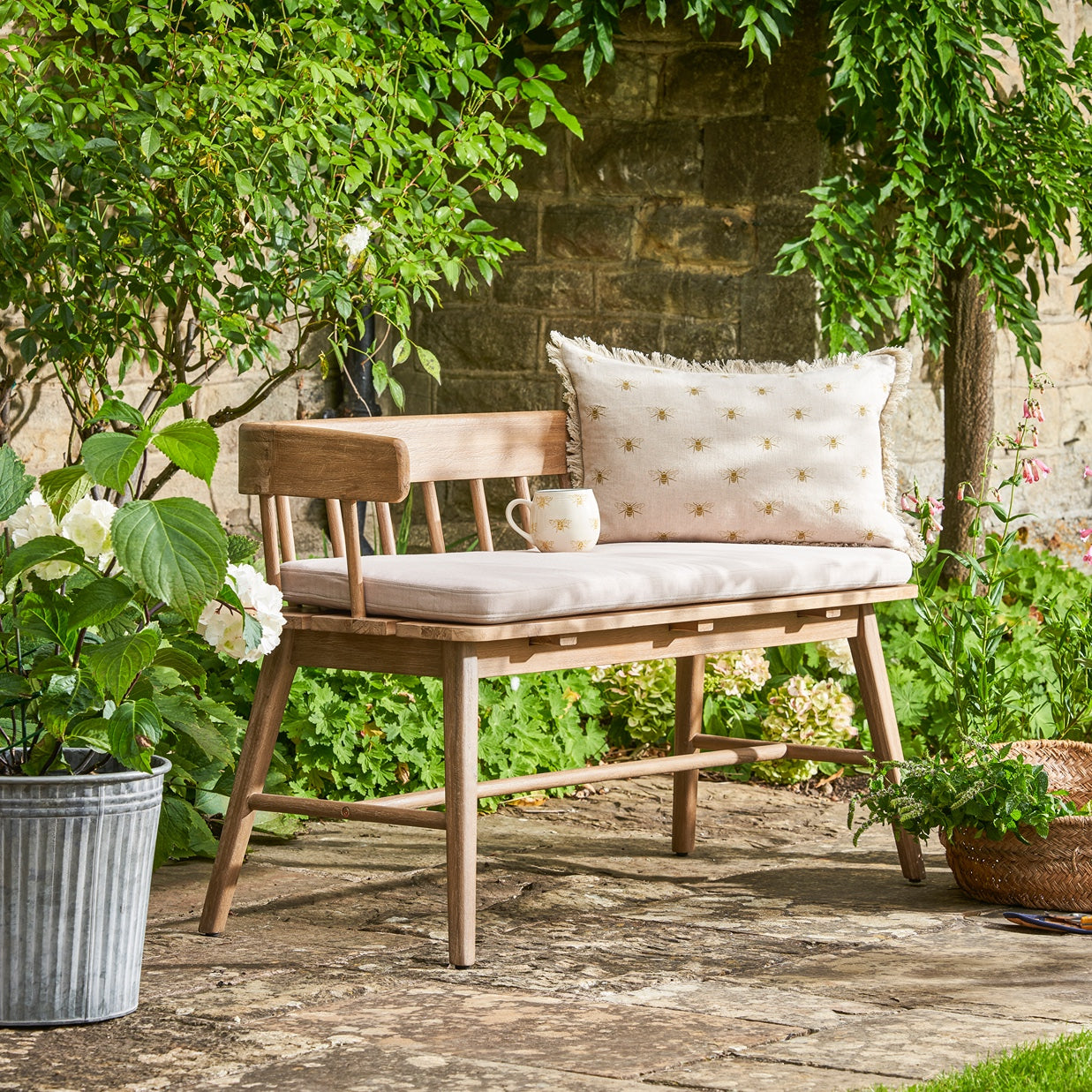 Holkham Bench - Natural by Sophie Allport