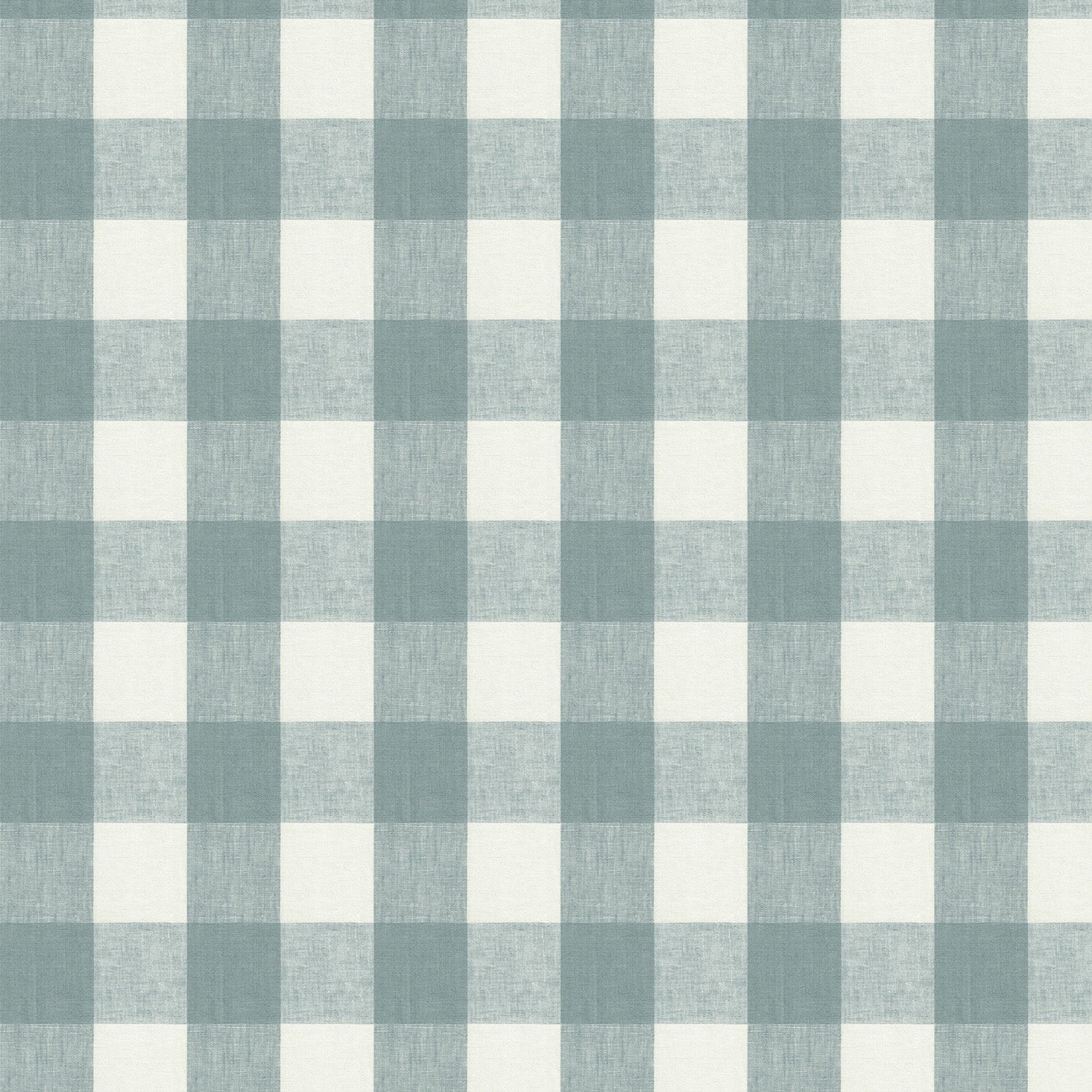 Gingham Teal Roller Blind Sample