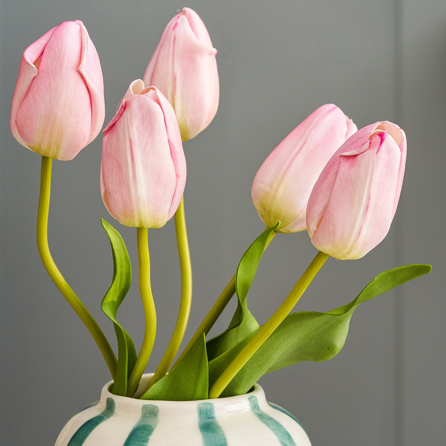 Faux pink tulips by Sophie Allport detail